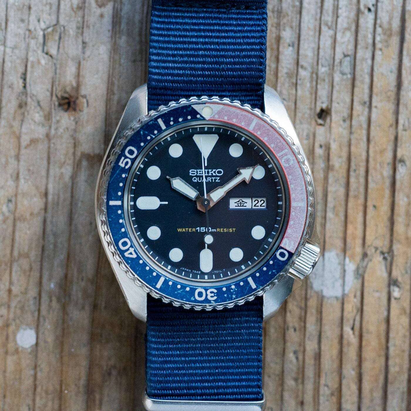 SEIKO 150m Diver 7548-700B Ghost Pepsi Bezel - Arbitro