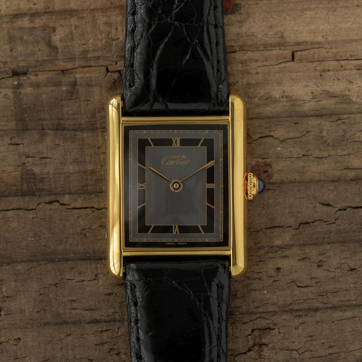 CARTIER must de Cartier Tank LM Grey Roman 1990s - Arbitro