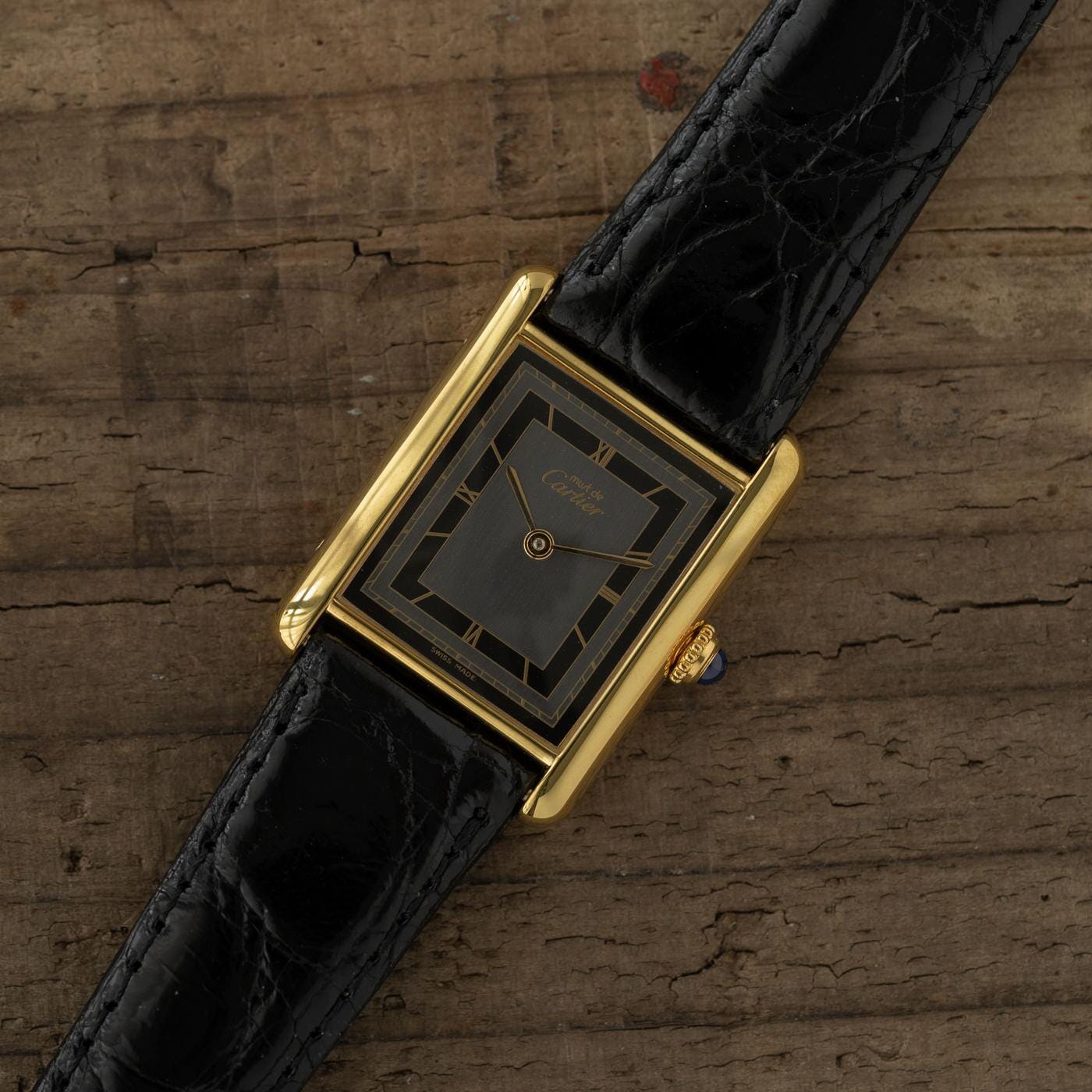CARTIER must de Cartier Tank LM Grey Roman 1990s - Arbitro