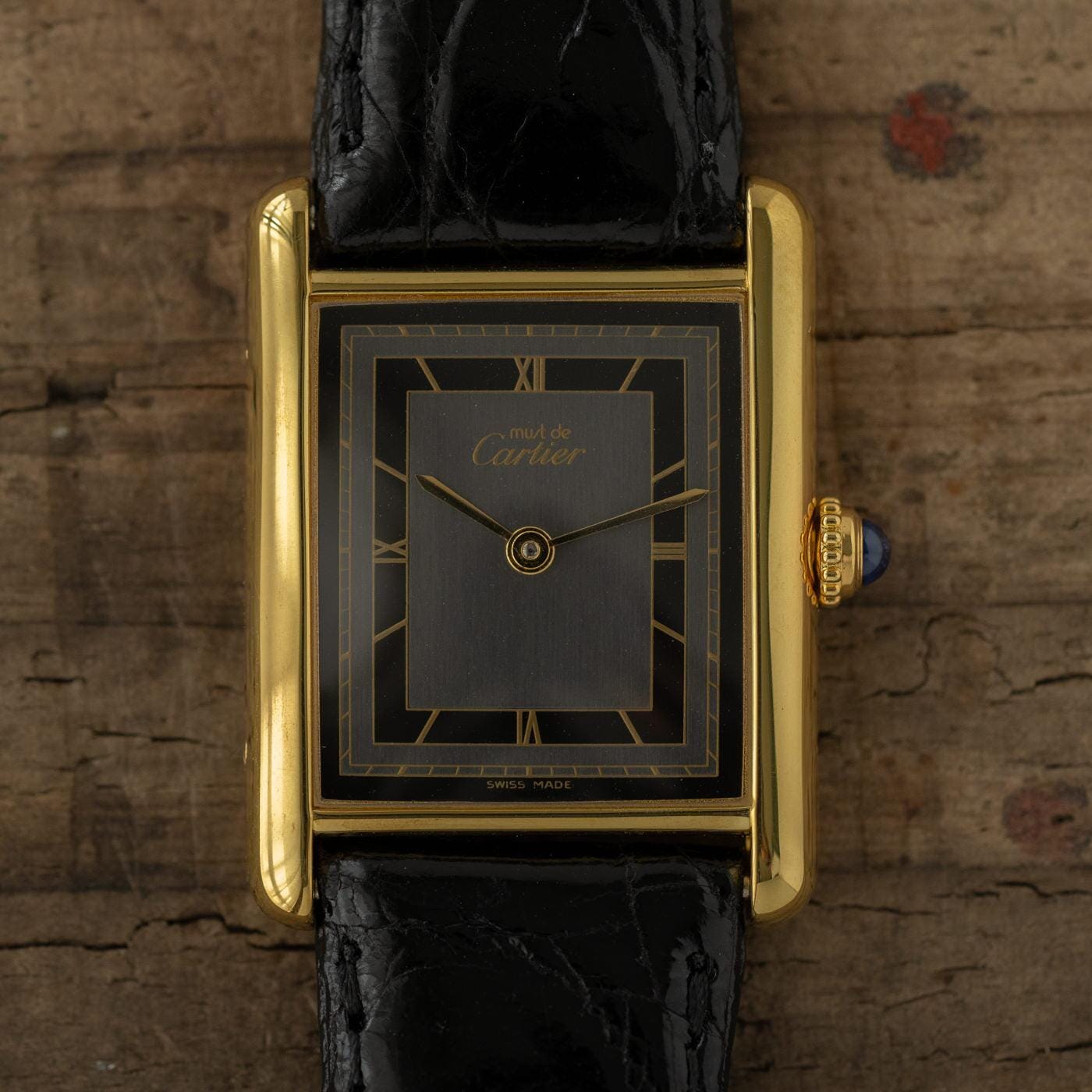 CARTIER must de Cartier Tank LM Grey Roman 1990s - Arbitro