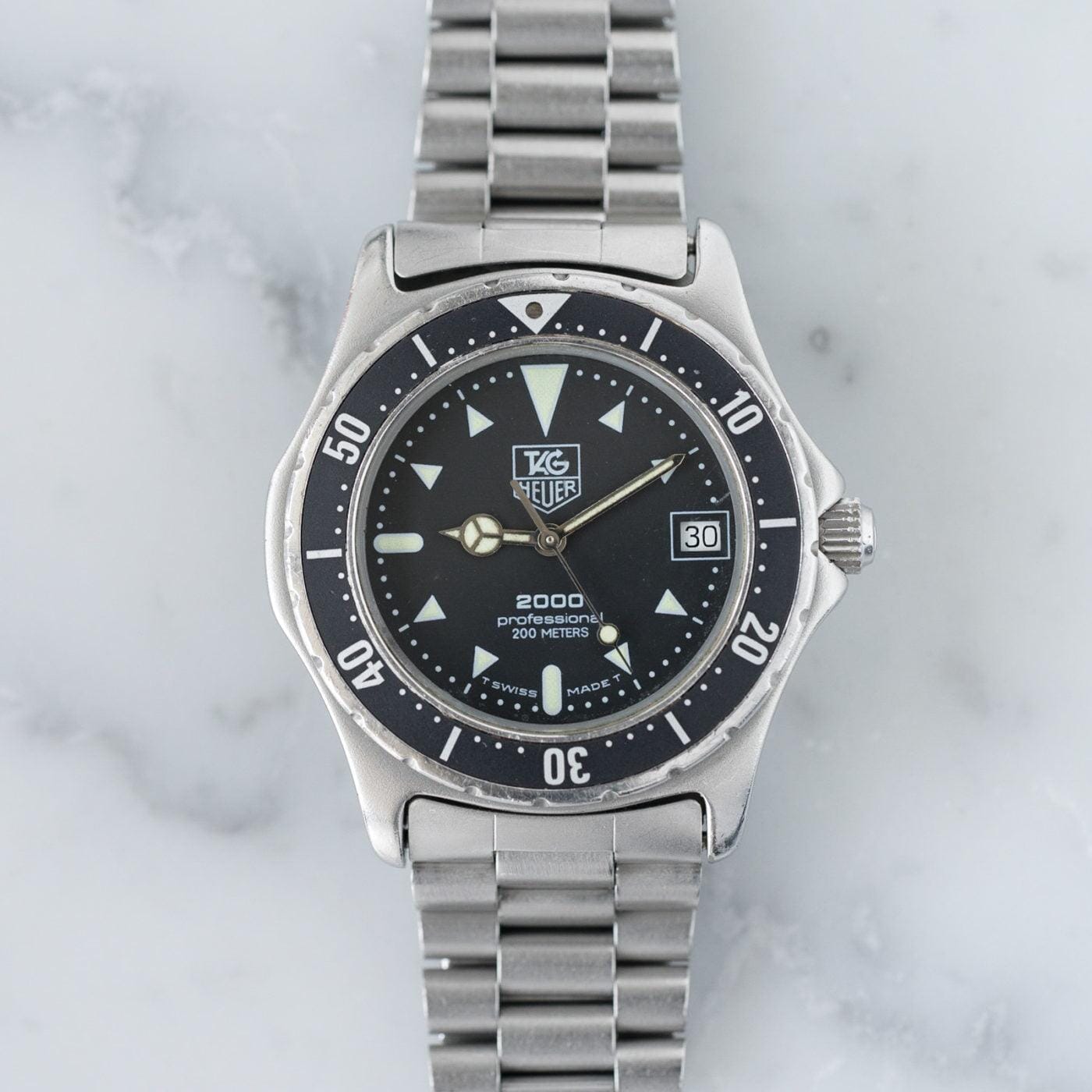 TAG HEUER 2000 Diver 973.006 Black Dial 1980s - Arbitro