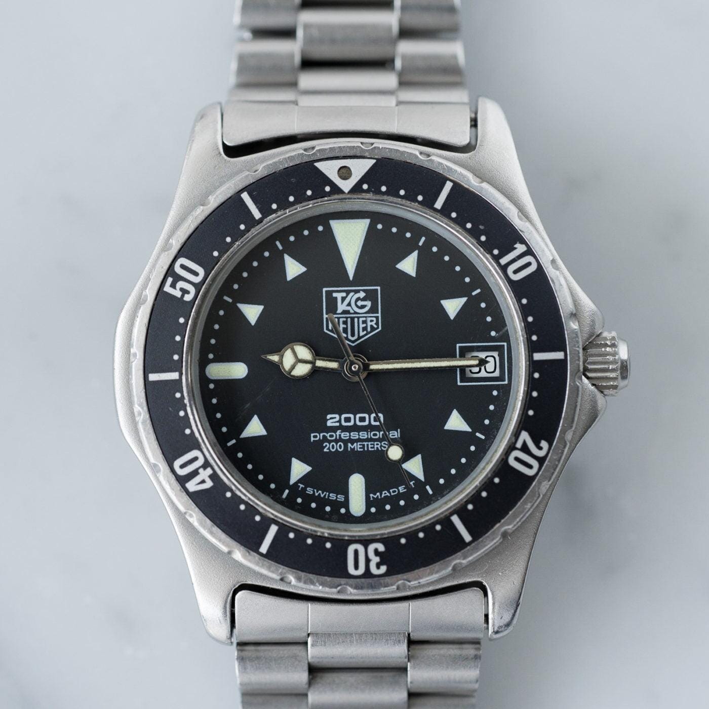 TAG HEUER 2000 Diver 973.006 Black Dial 1980s - Arbitro
