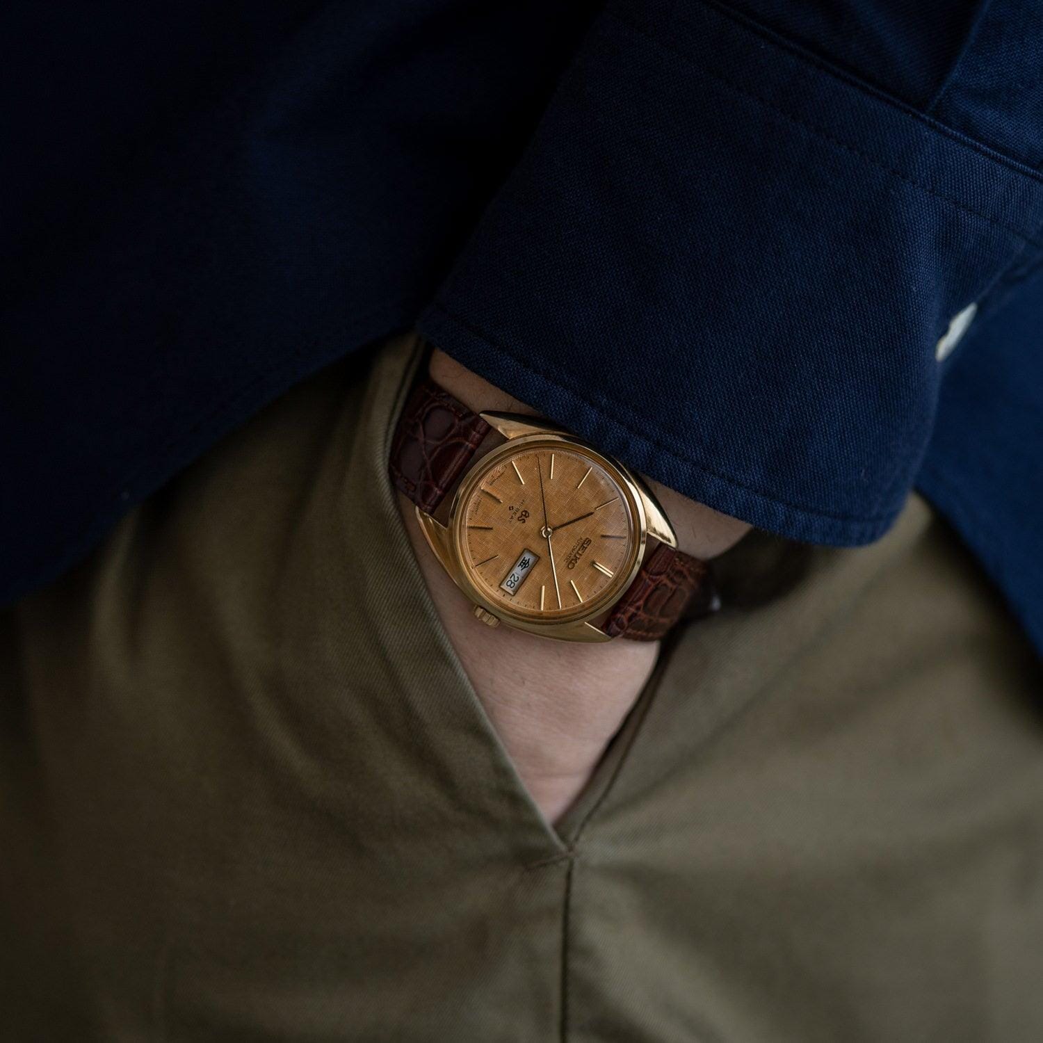 GRAND SEIKO Hi-BEAT 5646-7005 YG Patina Dial - Arbitro