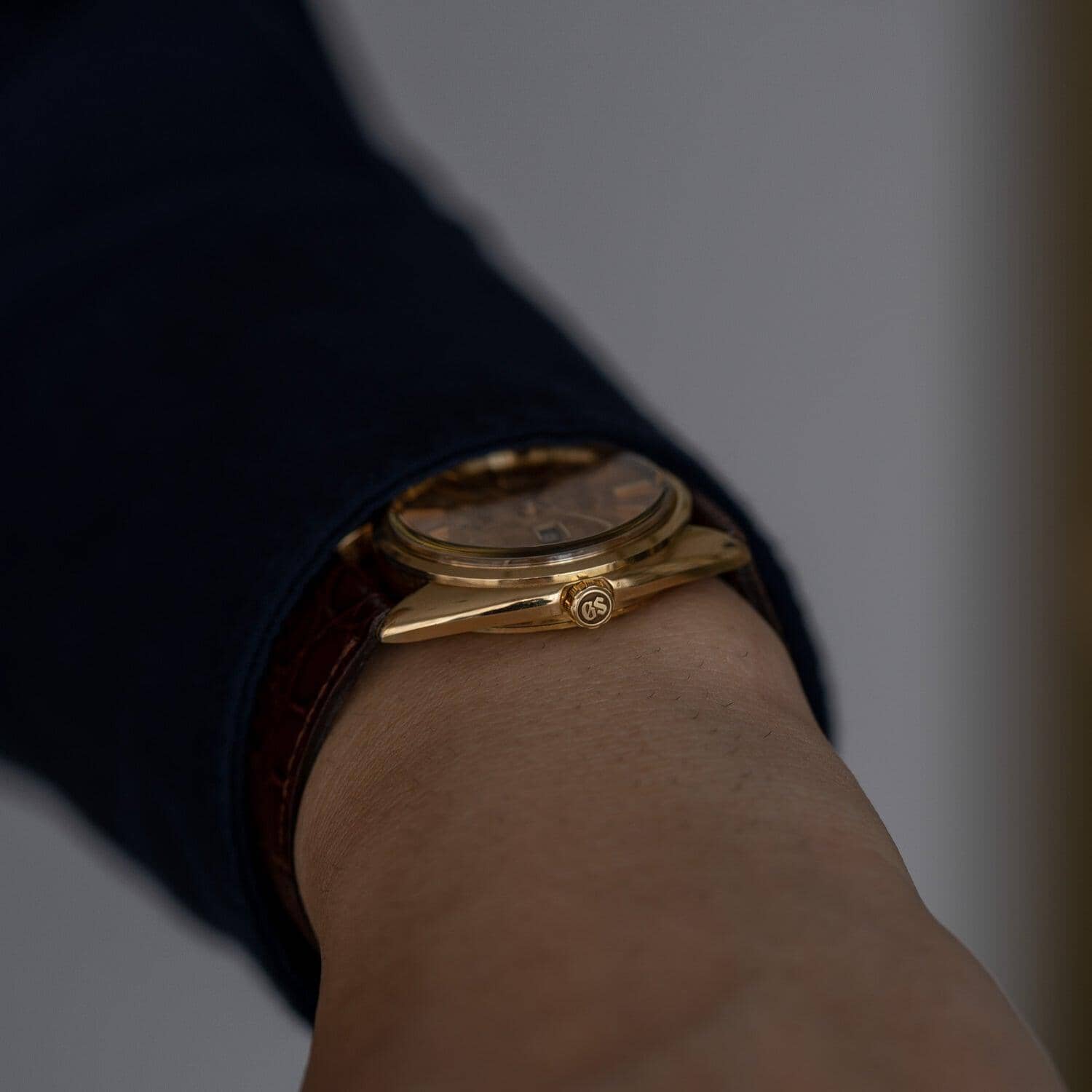 GRAND SEIKO Hi-BEAT 5646-7005 YG Patina Dial - Arbitro