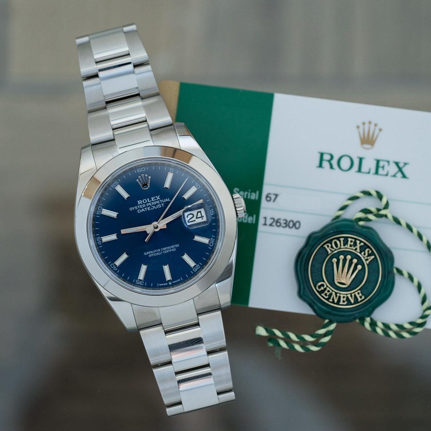 ROLEX Oyster Perpetual Datejust 41 126300 Blue - Arbitro