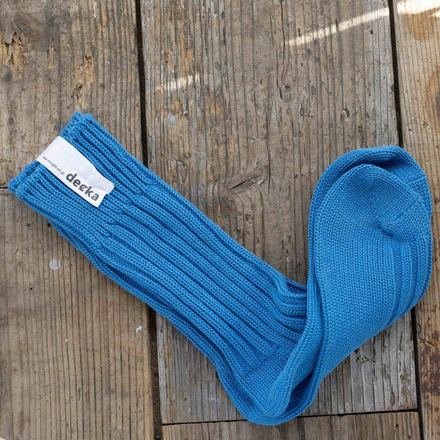 Decka heavy weight plain socks (Blue) - Arbitro