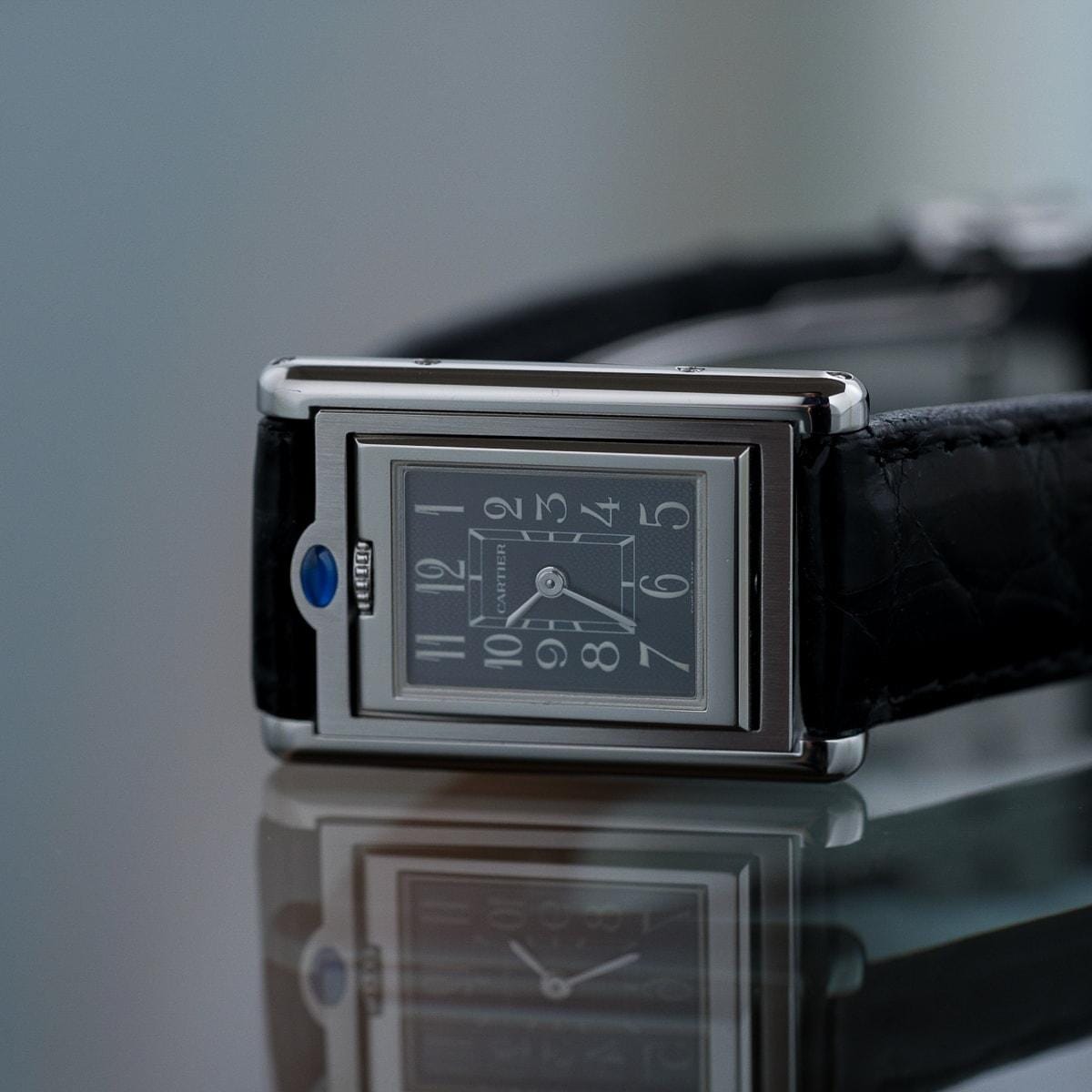 CARTIER Tank Basculante SM Grey Arabic Dial - Arbitro