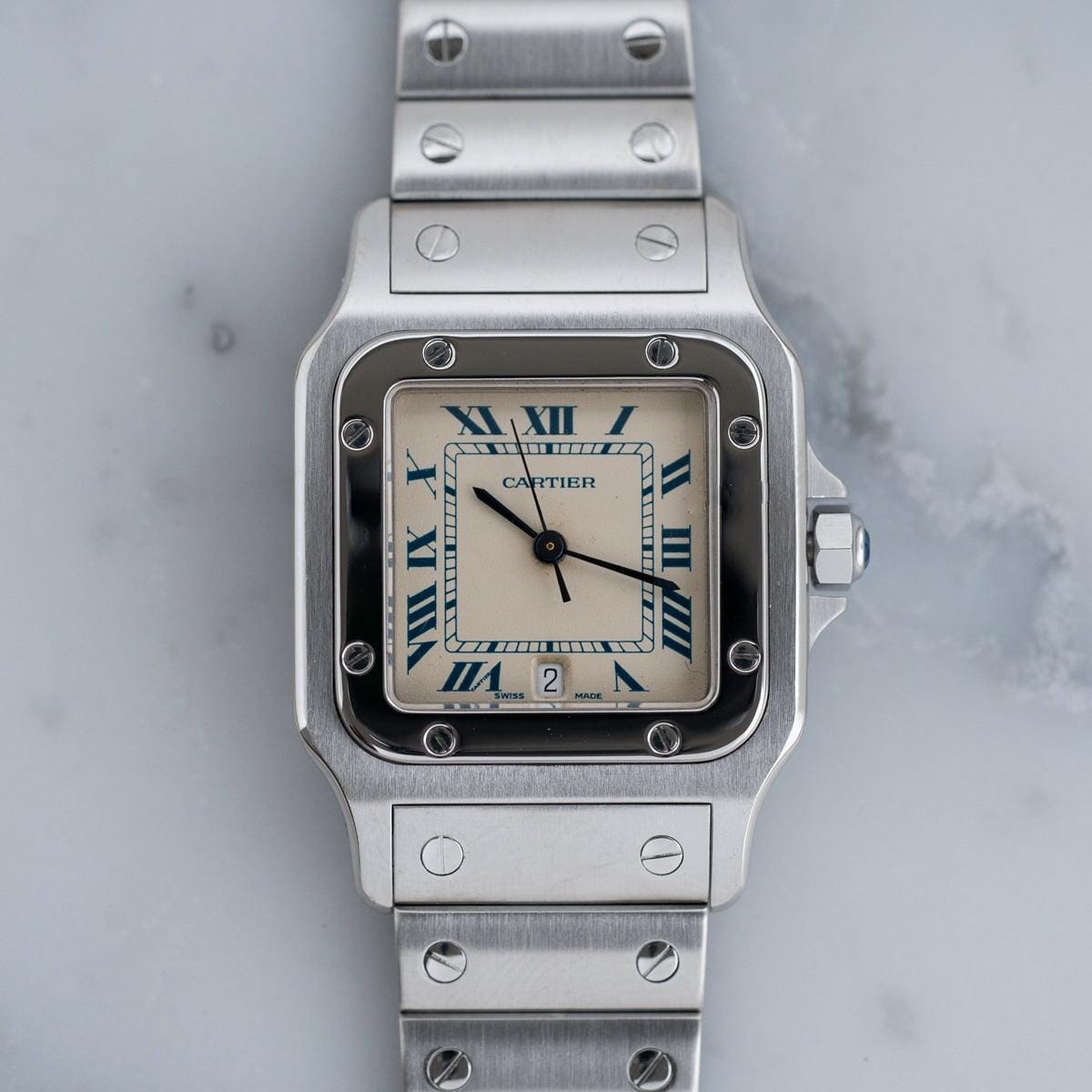 CARTIER Santos Galbee LM QZ Blue Roman - Arbitro