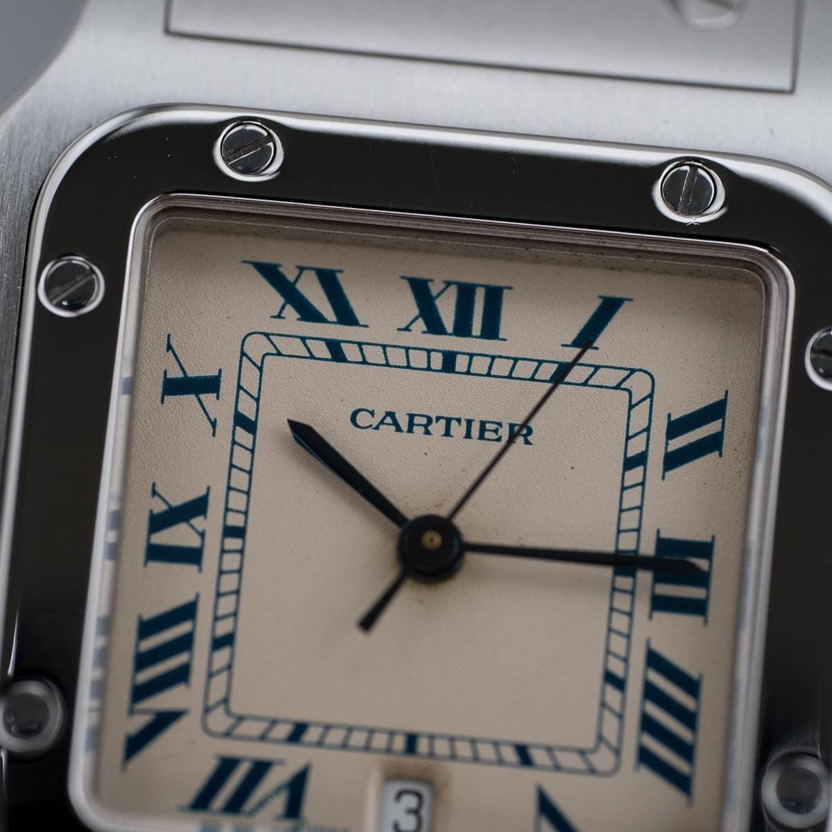 CARTIER Santos Galbee LM QZ Blue Roman - Arbitro