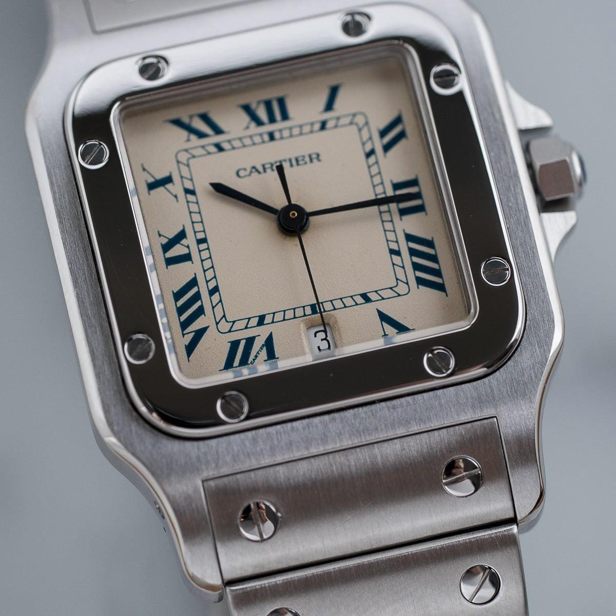 CARTIER Santos Galbee LM QZ Blue Roman - Arbitro