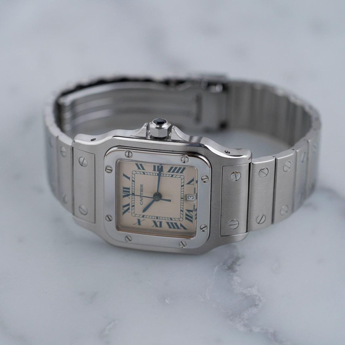 CARTIER Santos Galbee LM QZ Blue Roman - Arbitro