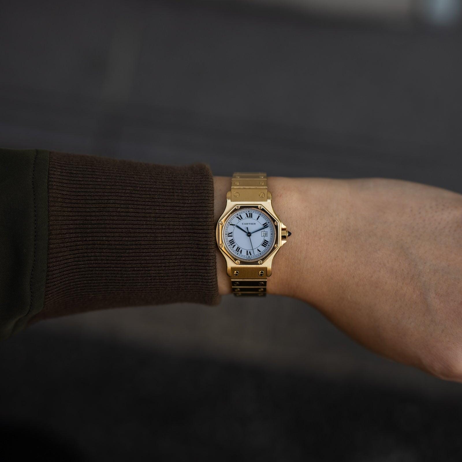 CARTIER Santos Octagon LM 18K YG / カルティエ サントスオクタゴン 18K イエローゴールド 自動巻き