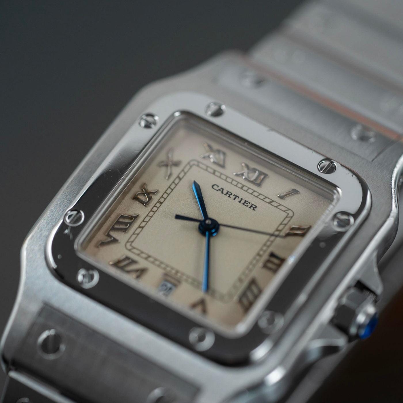 CARTIER Santos Galbee LM Applied Roman - Arbitro