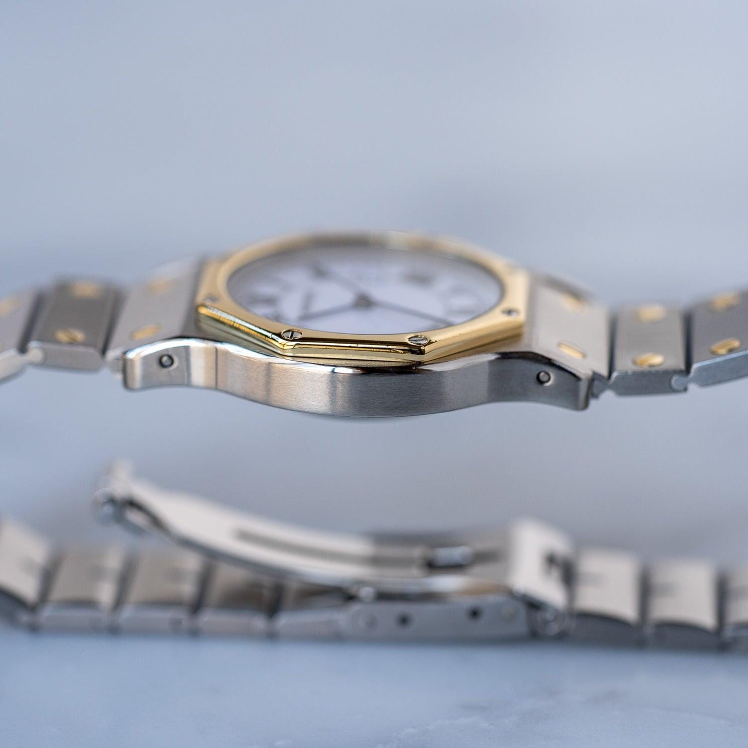 CARTIER Santos Octagon LM White Roman / カルティエ サントス オクタゴン LM ホワイトローマン 自動巻き