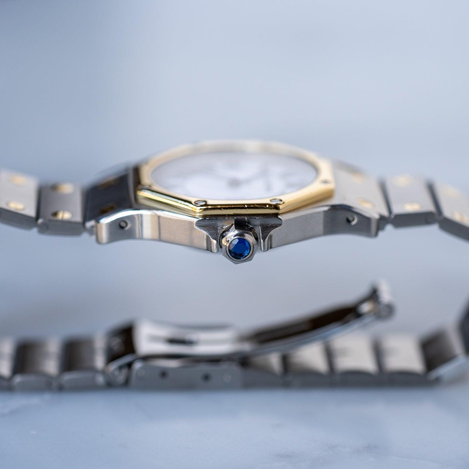 CARTIER Santos Octagon LM White Roman / カルティエ サントス オクタゴン LM ホワイトローマン 自動巻き