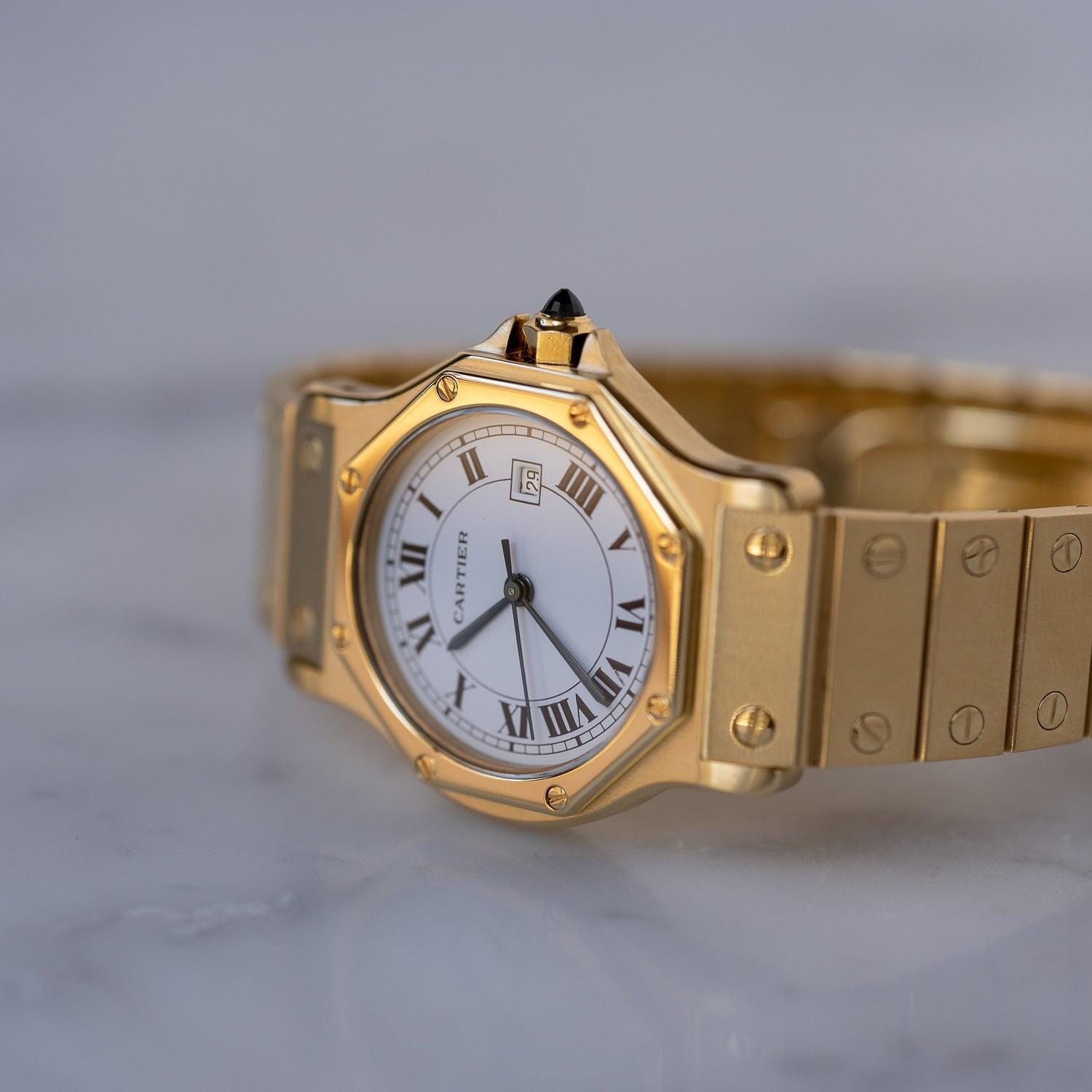 CARTIER Santos Octagon LM 18K YG / カルティエ サントスオクタゴン 18K イエローゴールド 自動巻き