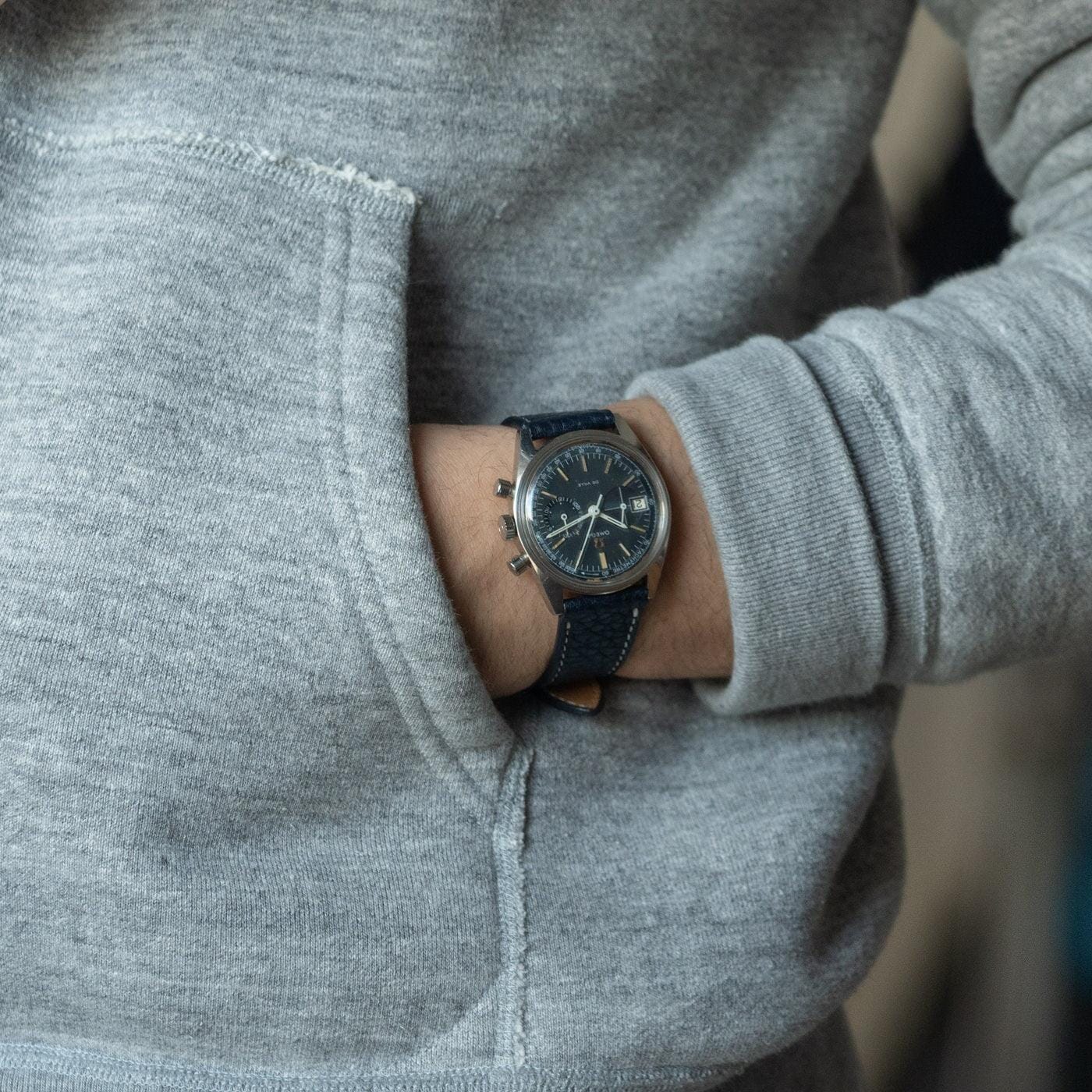 OMEGA De Ville Chronograph 146.017 Blue Dial 1960s - Arbitro