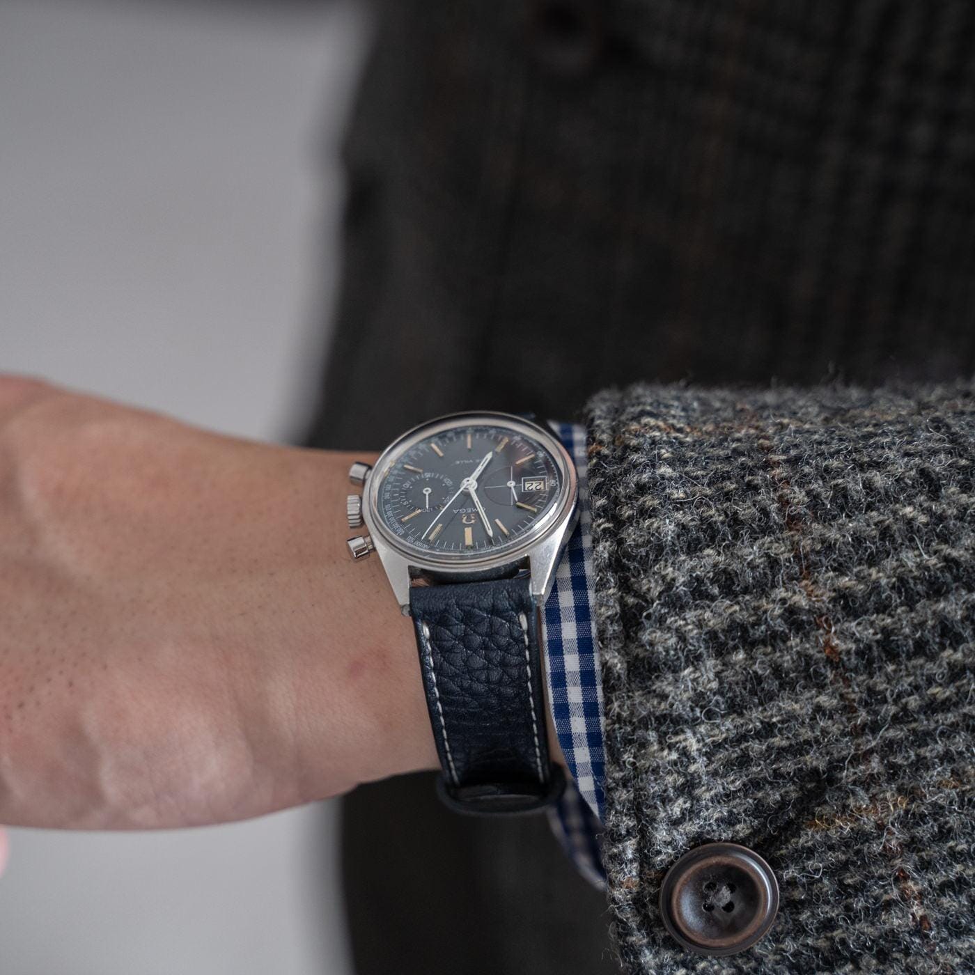 OMEGA De Ville Chronograph 146.017 Blue Dial 1960s - Arbitro