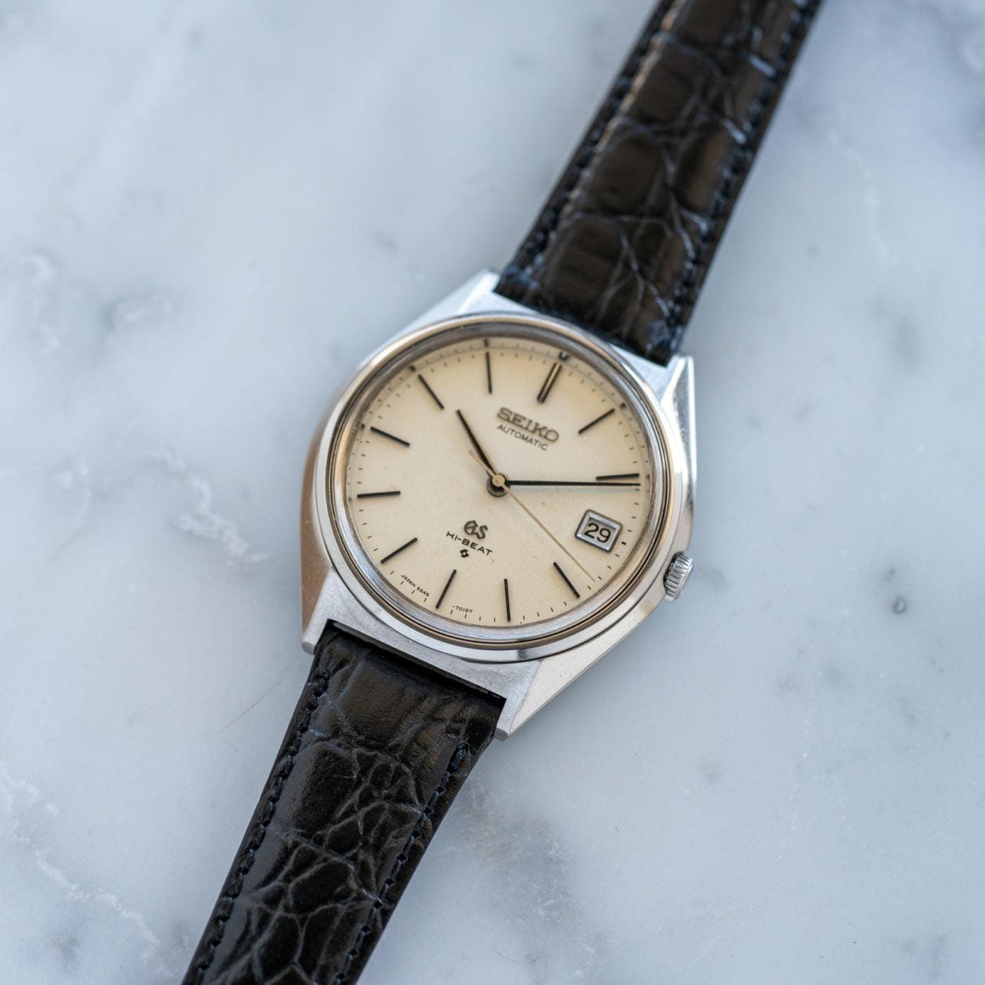 GRAND SEIKO Hi-BEAT 5645-7010 Ivory Dial 1970s - Arbitro