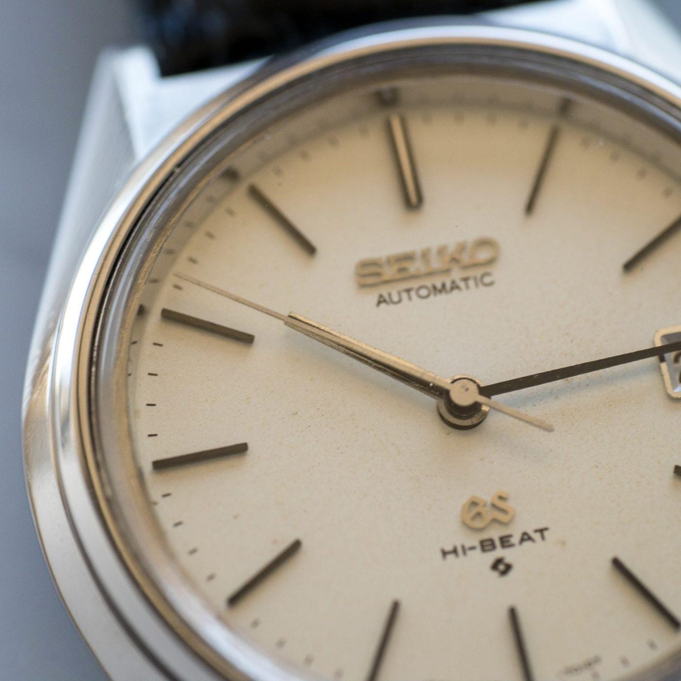 GRAND SEIKO Hi-BEAT 5645-7010 Ivory Dial 1970s - Arbitro