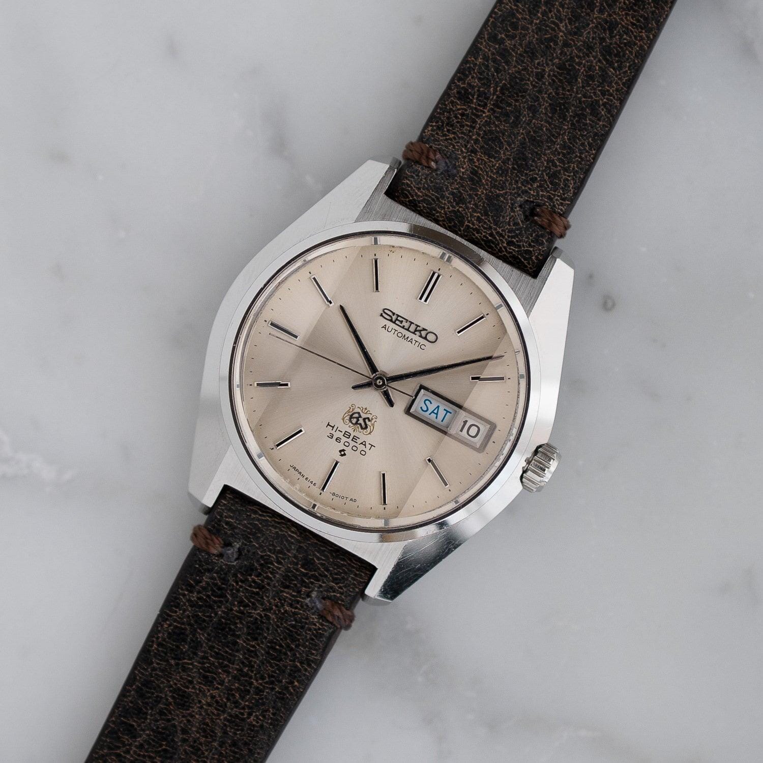 GRAND SEIKO Hi-BEAT 6146-8010 "Arabesque" Faceted Crystal - Arbitro