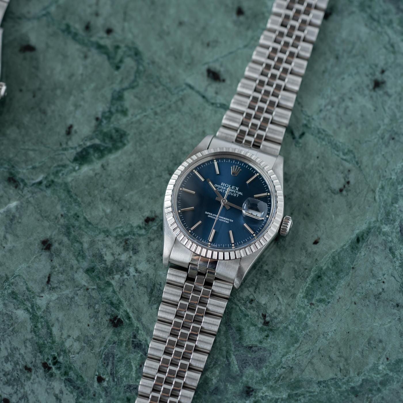 ROLEX Oyster Perpetual Datejust 16030 Blue 1980s - Arbitro