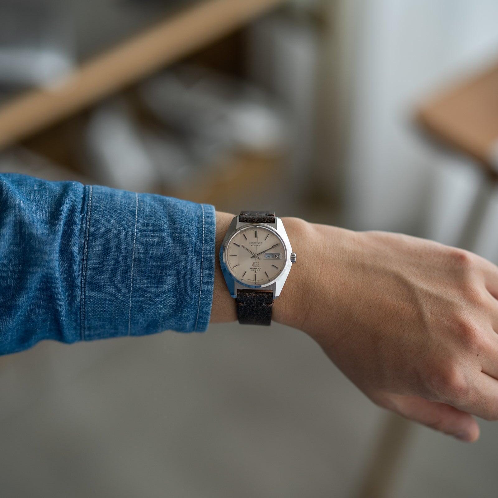 GRAND SEIKO Hi-BEAT 6146-8010 "Arabesque" Faceted Crystal - Arbitro