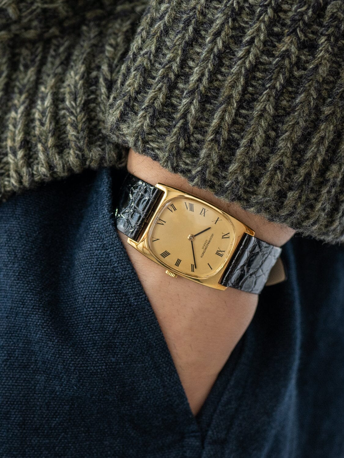 ヴァシュロン・コンスタンタン 7813 YG レクタングル Watch VACHERON CONSTANTIN