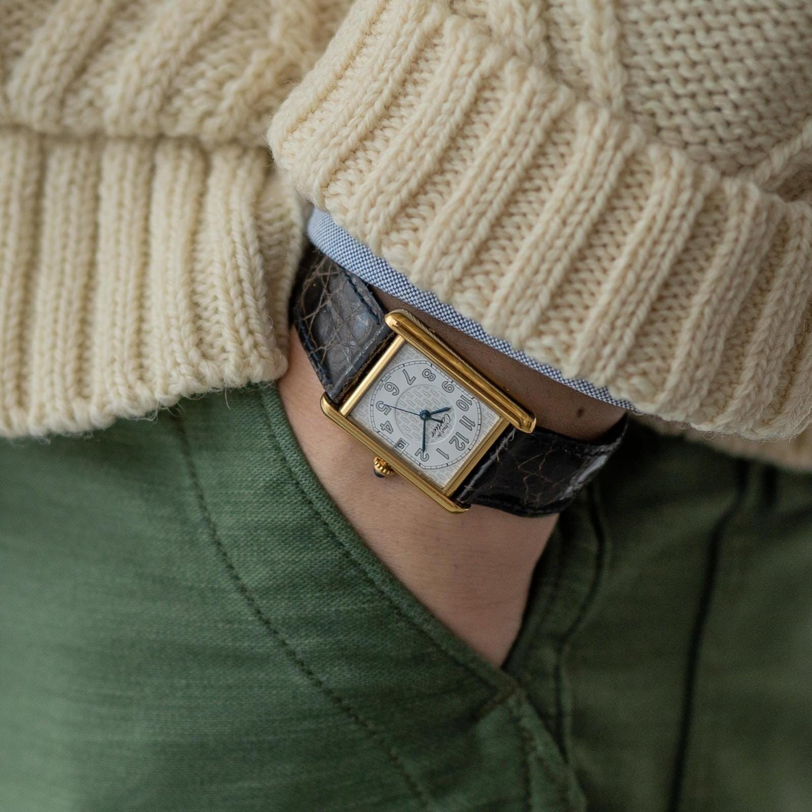 must de Cartier Tank LM Big Arabic Date - Arbitro