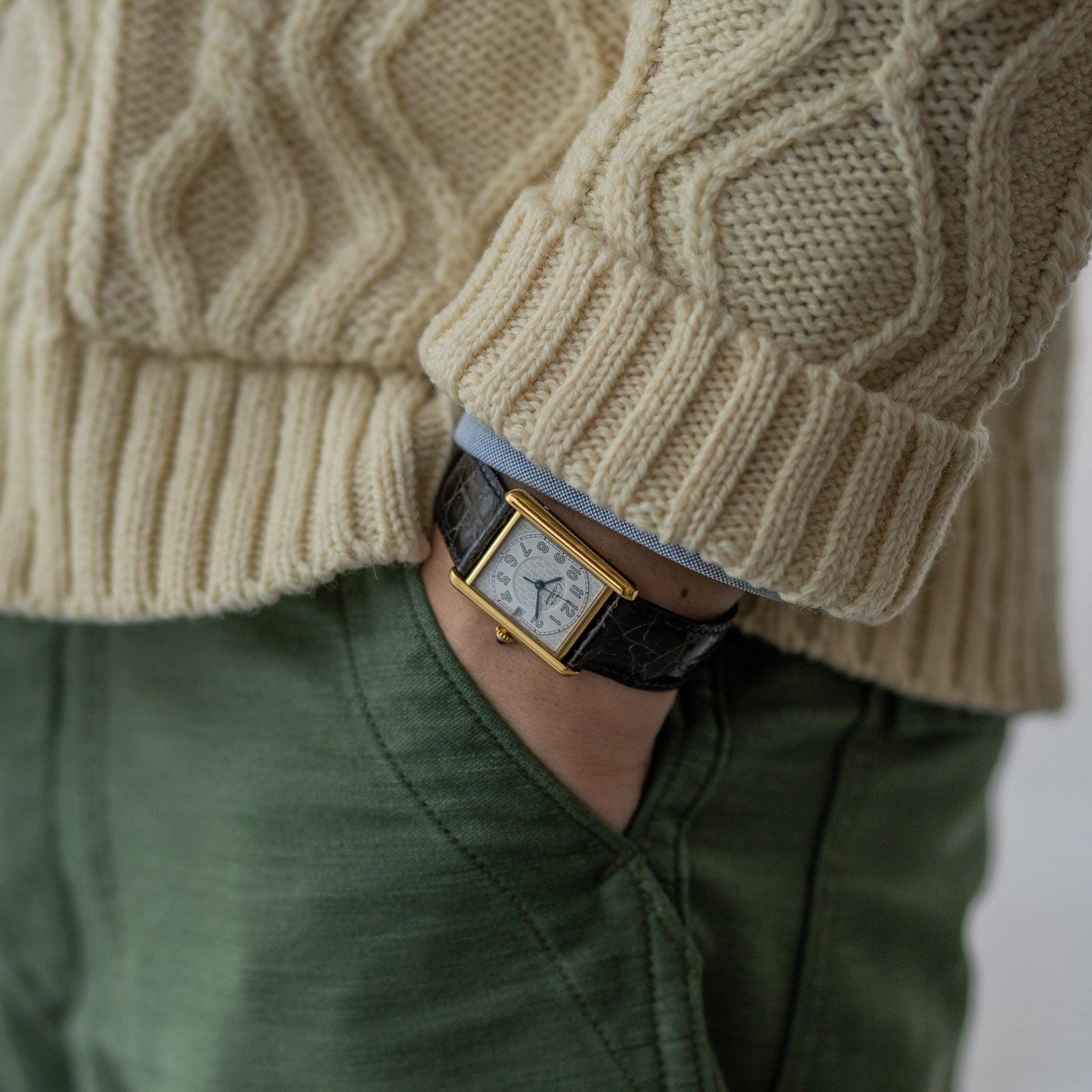 must de Cartier Tank LM Big Arabic Date - Arbitro