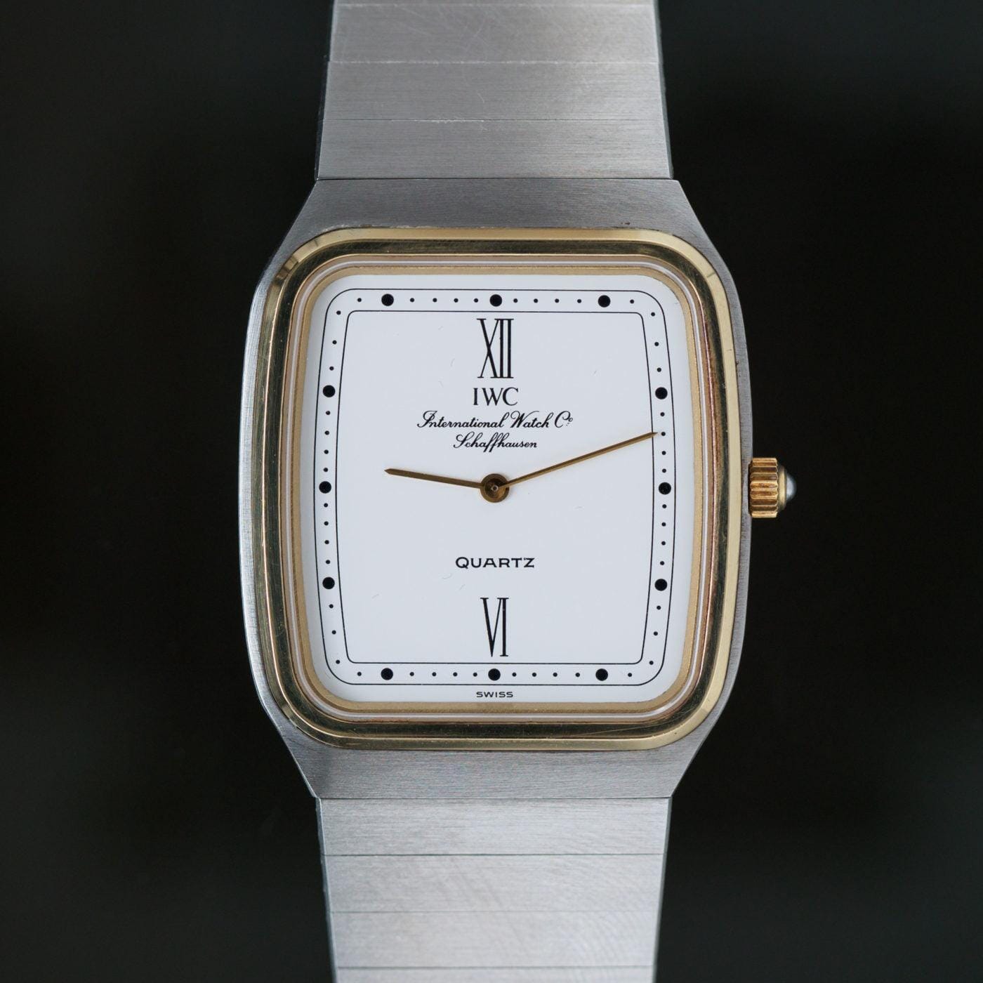 IWC Rectangle White Roman Dial 1980s - Arbitro