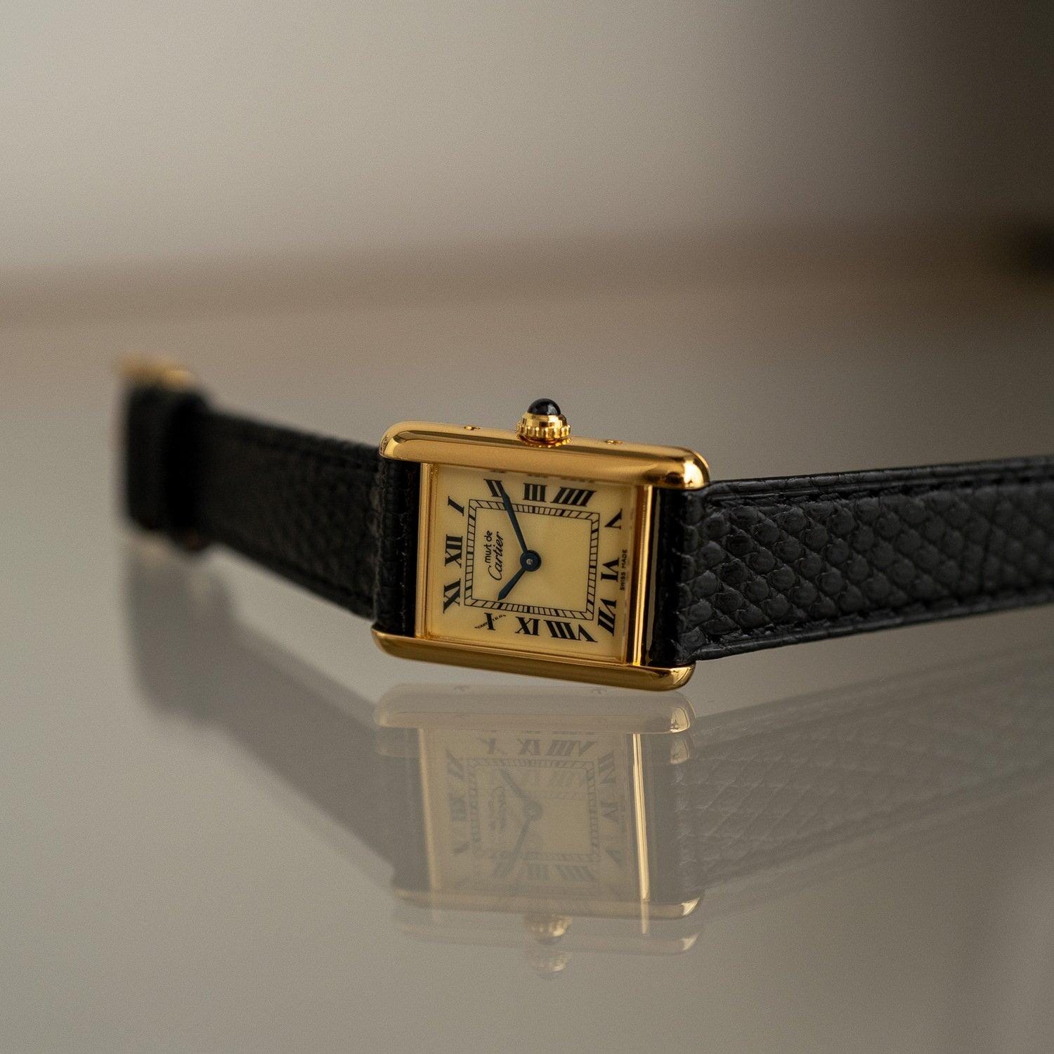 must de Cartier Tank SM Ivory Roman - Arbitro