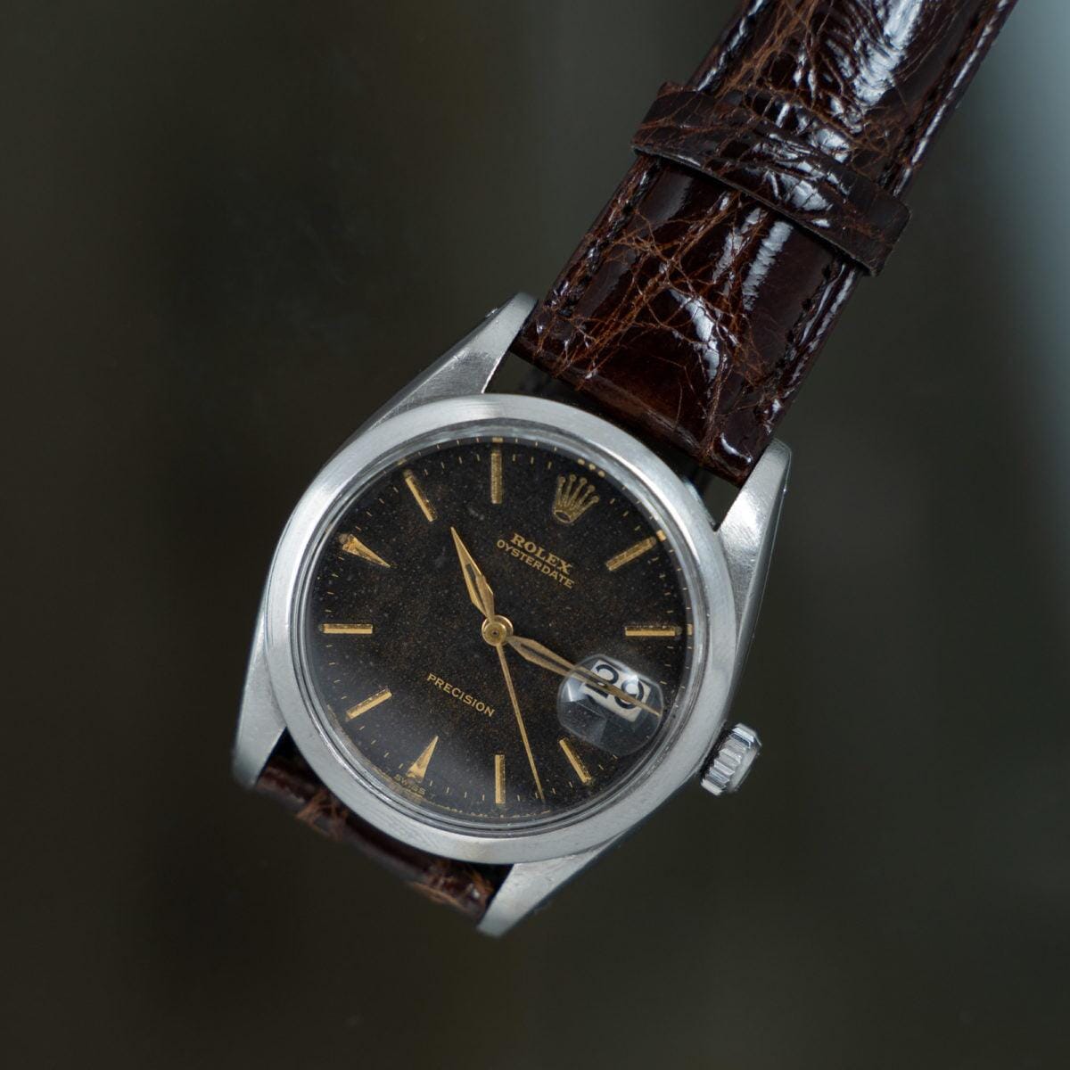 ROLEX Oysterdate Precision 6694 Tropical Gilt Dial 1960s - Arbitro