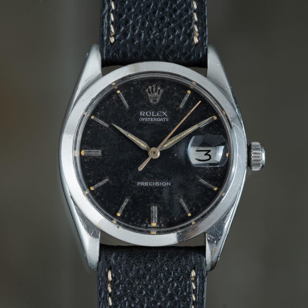 ROLEX Oysterdate Precision 6694 Black Dial 1950s - Arbitro