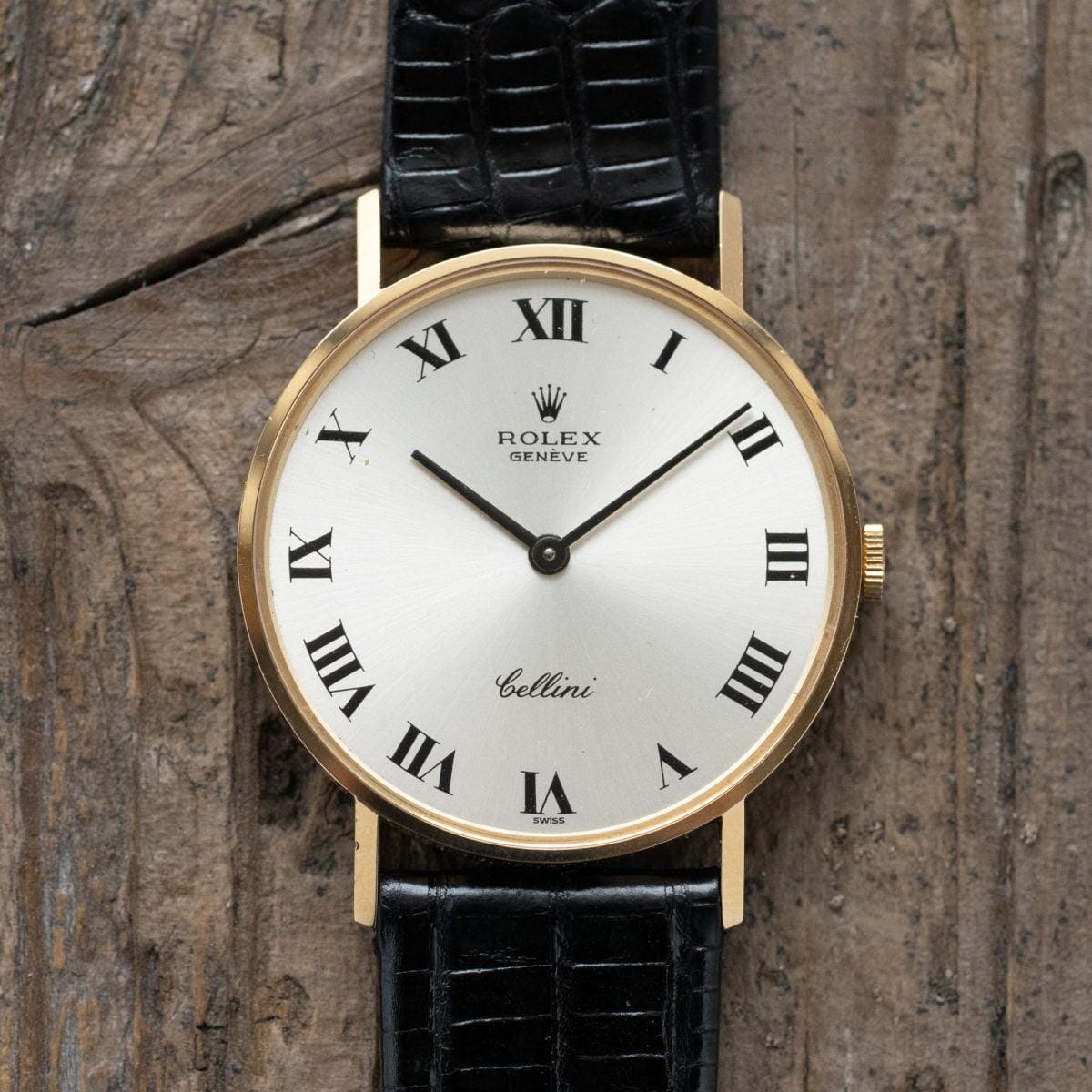 ROLEX Cellini Silver Dial 18K YG 1970s - Arbitro