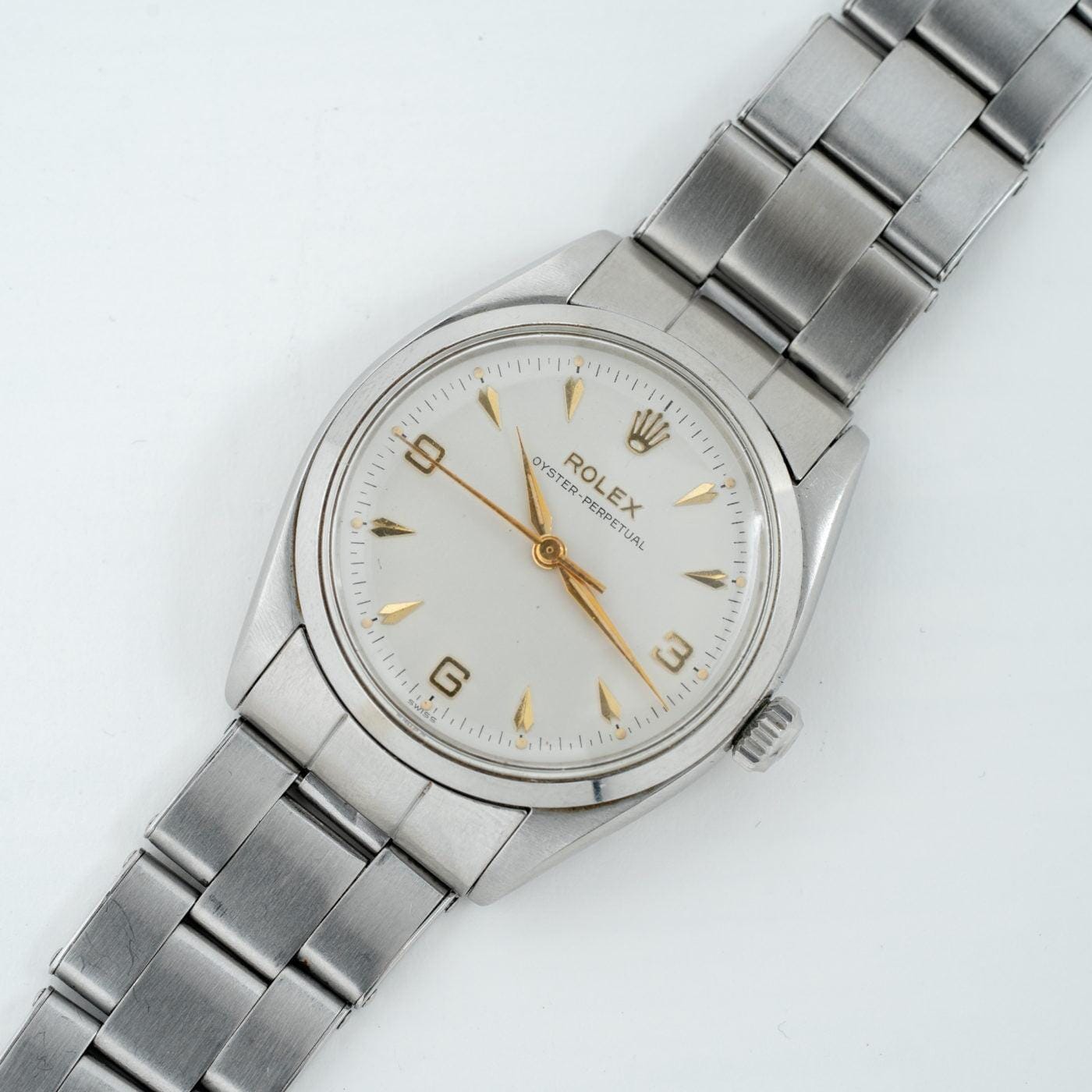 ROLEX Oyster Perpetual 6564 Ivory Dial 1950s - Arbitro