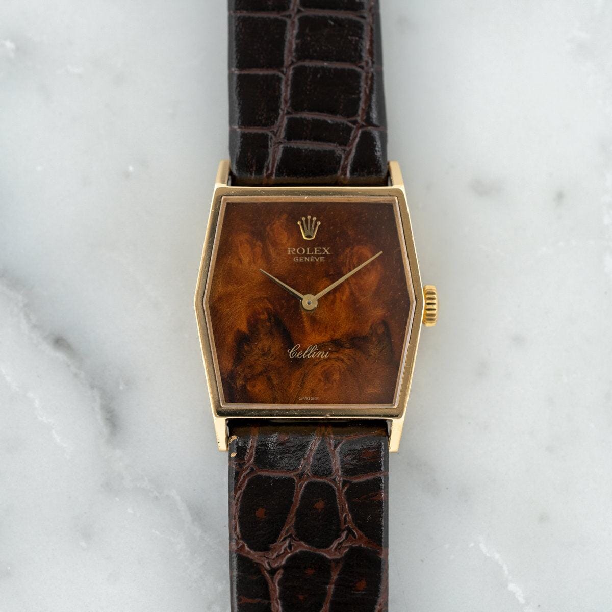 ROLEX Cellini 4122 YG Mahogany Dial - Arbitro