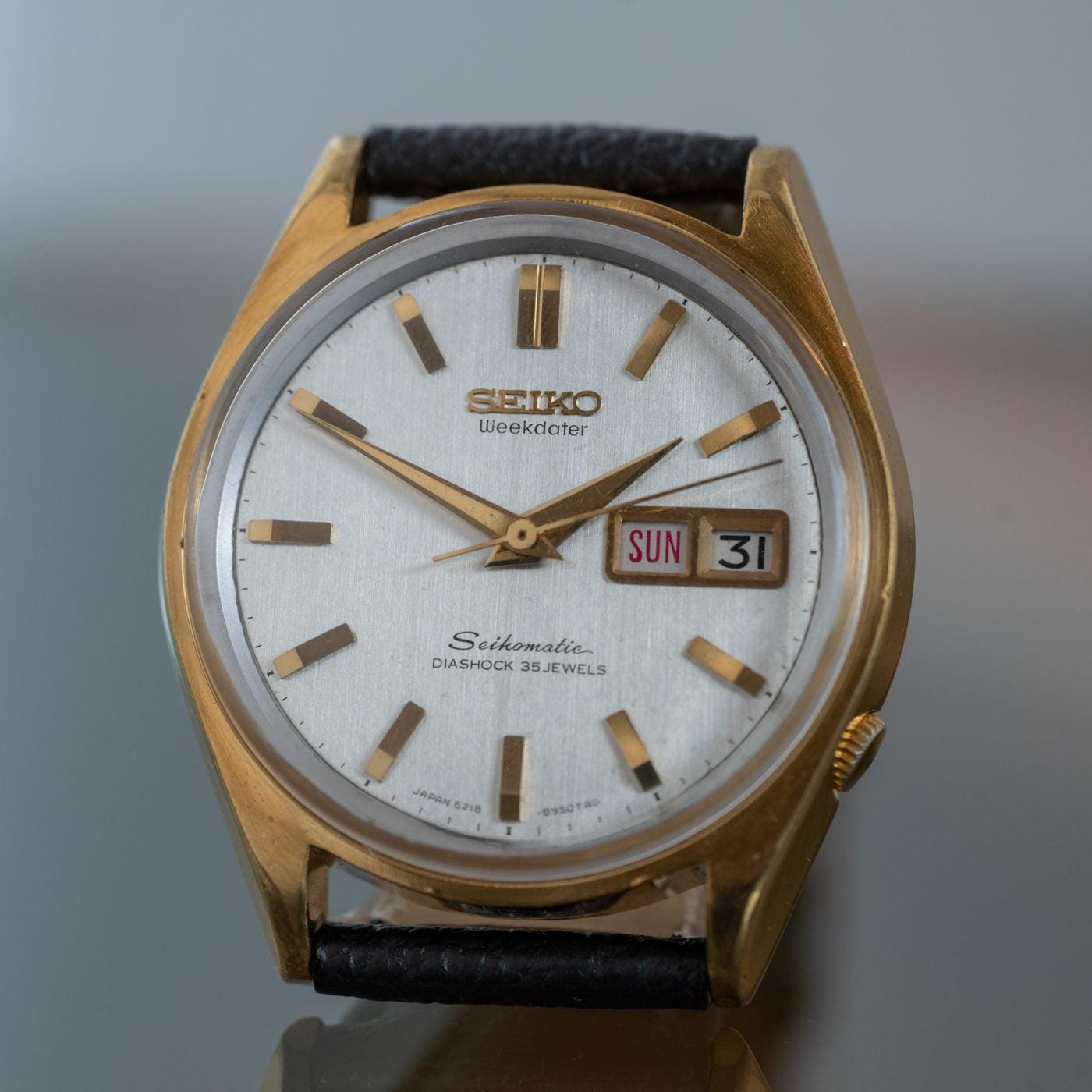 SEIKO Seikomatic Weekdater 6218-8950 1960s - Arbitro