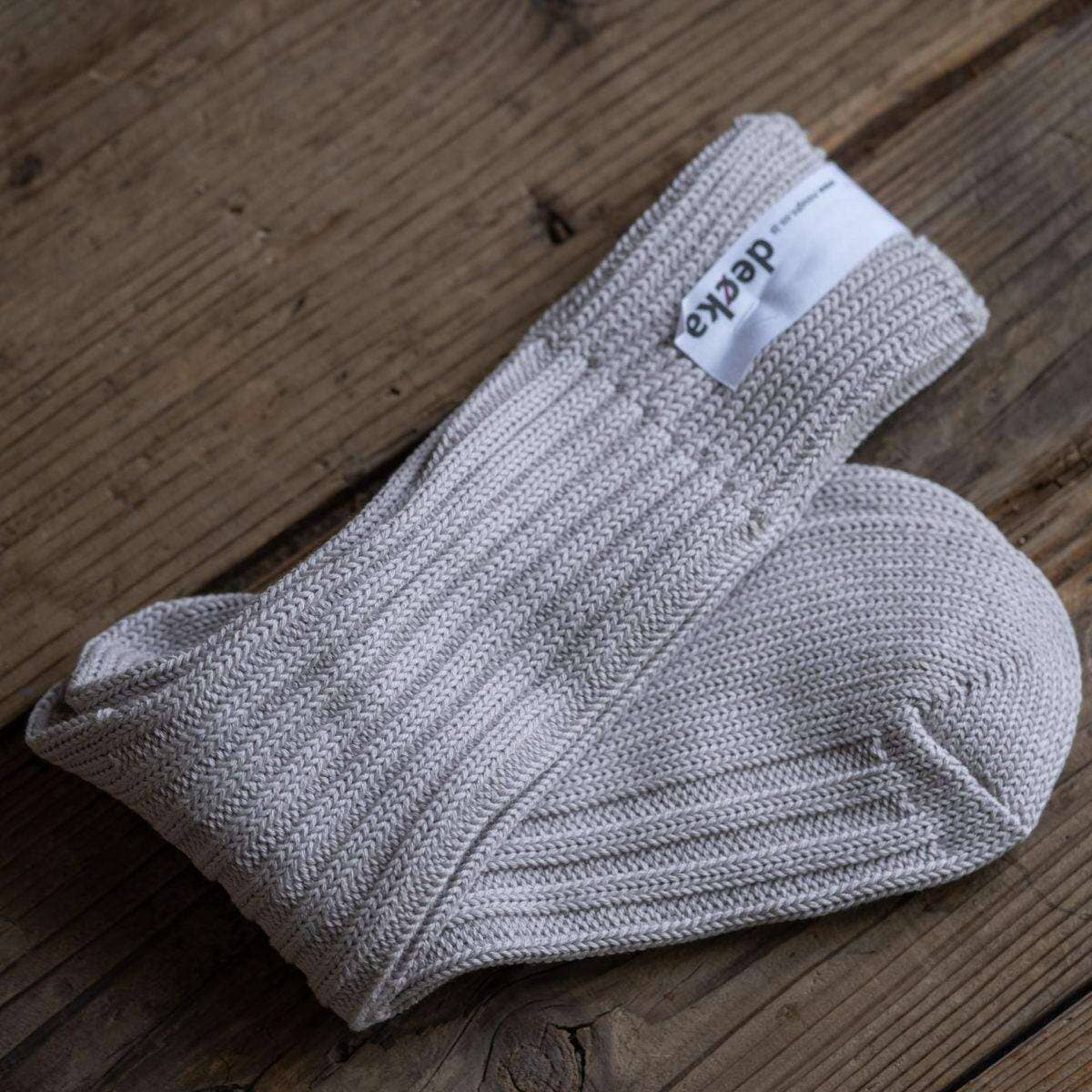 Decka heavy weight plain socks (Silver) - Arbitro