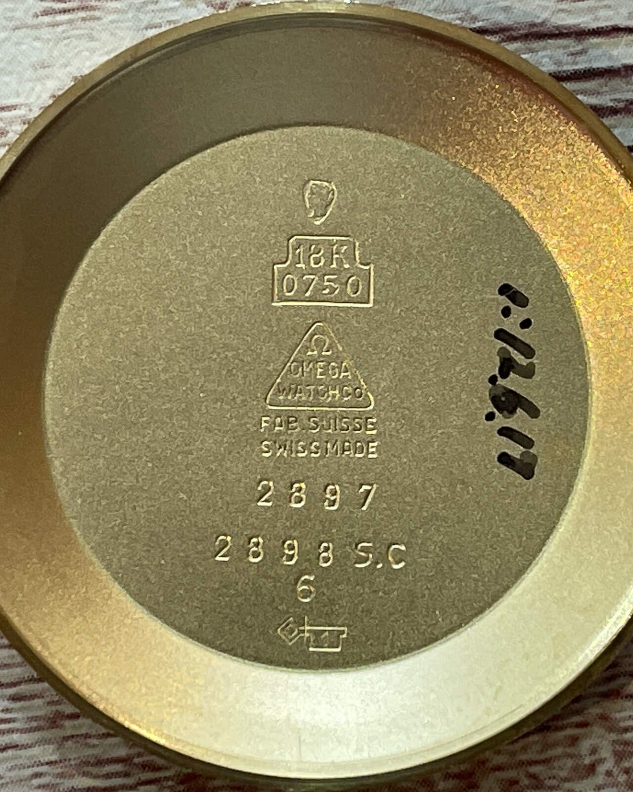 オメガ ラウンド 2897 YG シルバーダイアル Cal.491 Watch OMEGA 