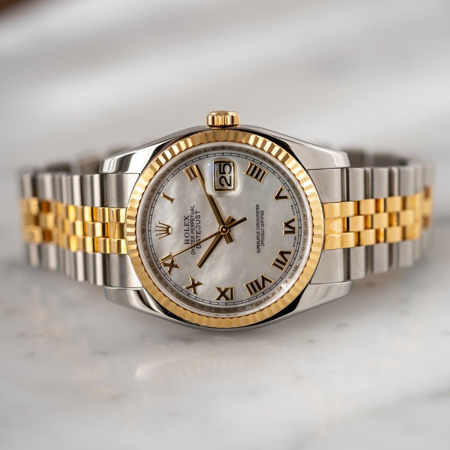 ロレックス デイトジャスト 116233NR シェル文字盤 / ROLEX Datejust 116233 MOP Dial  - Arbitro