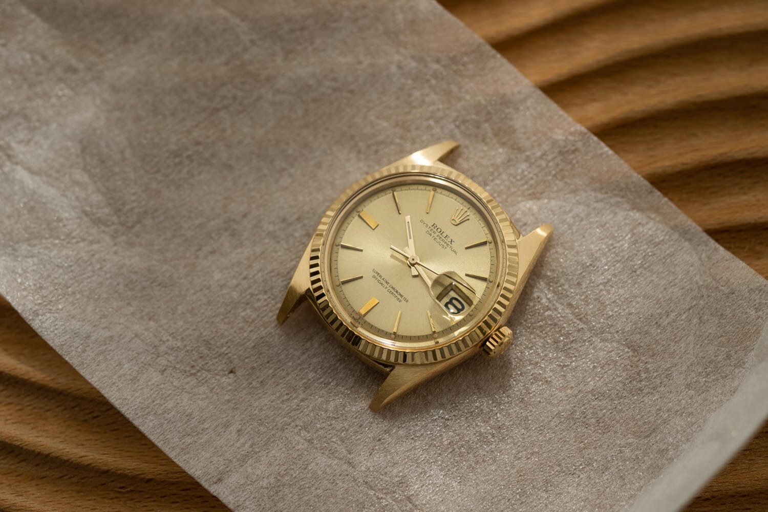 Rolex Datejust 1601/8 YG Champagne Dial RSC Serviced