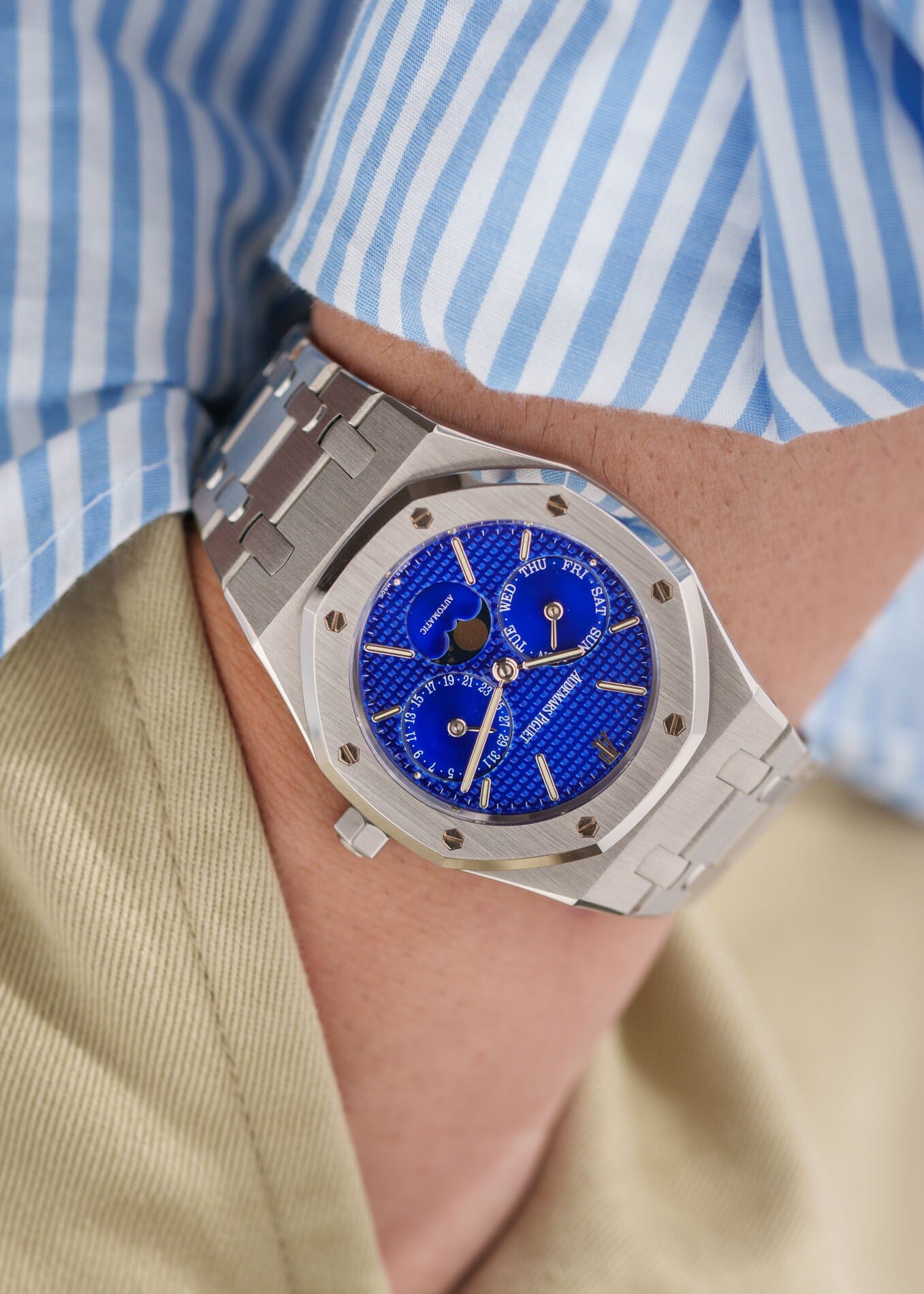 Audemars Piguet ロイヤルオーク 25594 ST "Yves Klein" ブルーダイアル 箱保証書付き Watch AUDEMARS PIGUET 