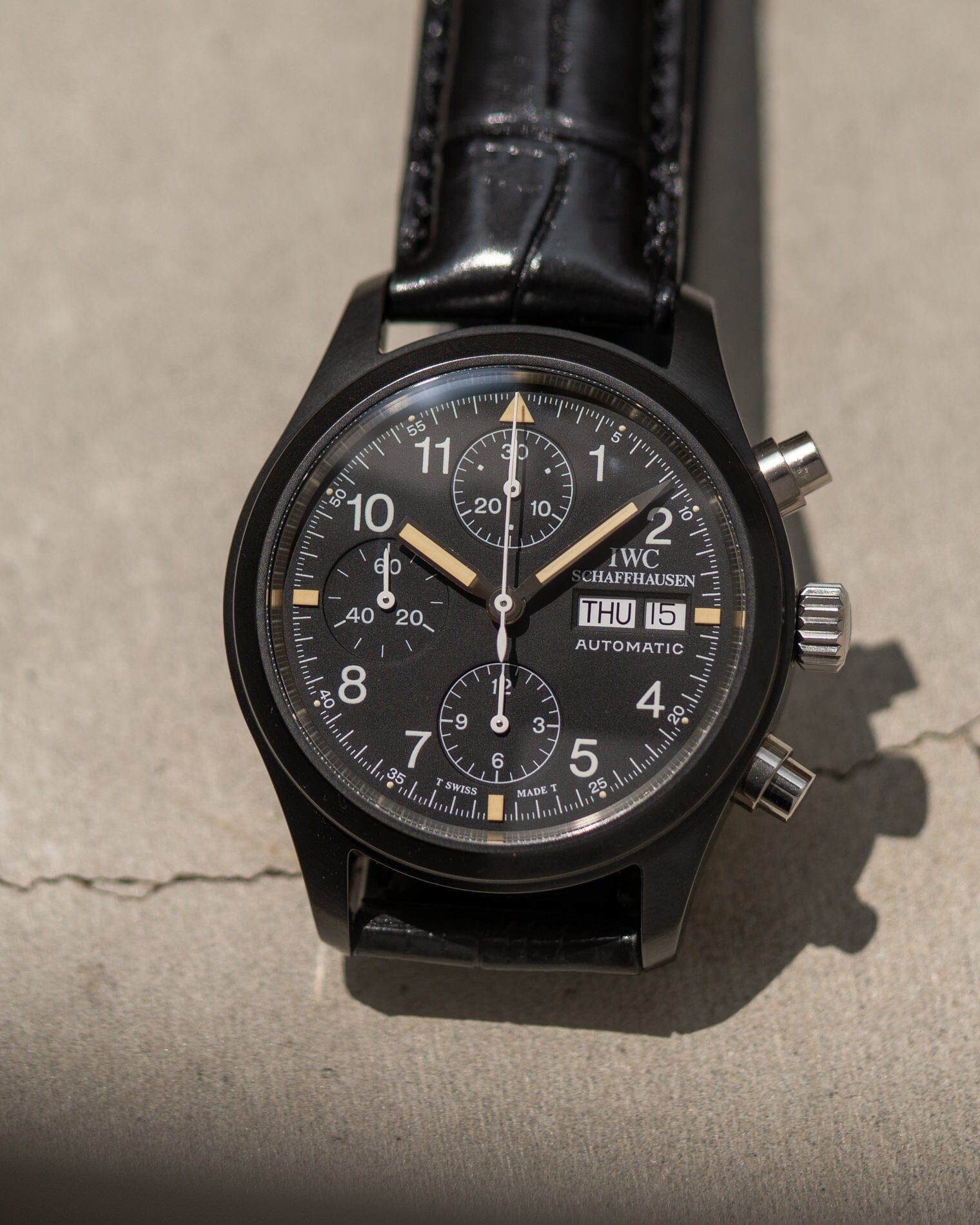 IWC フリーガークロノグラフ 3705 ”Black Flieger