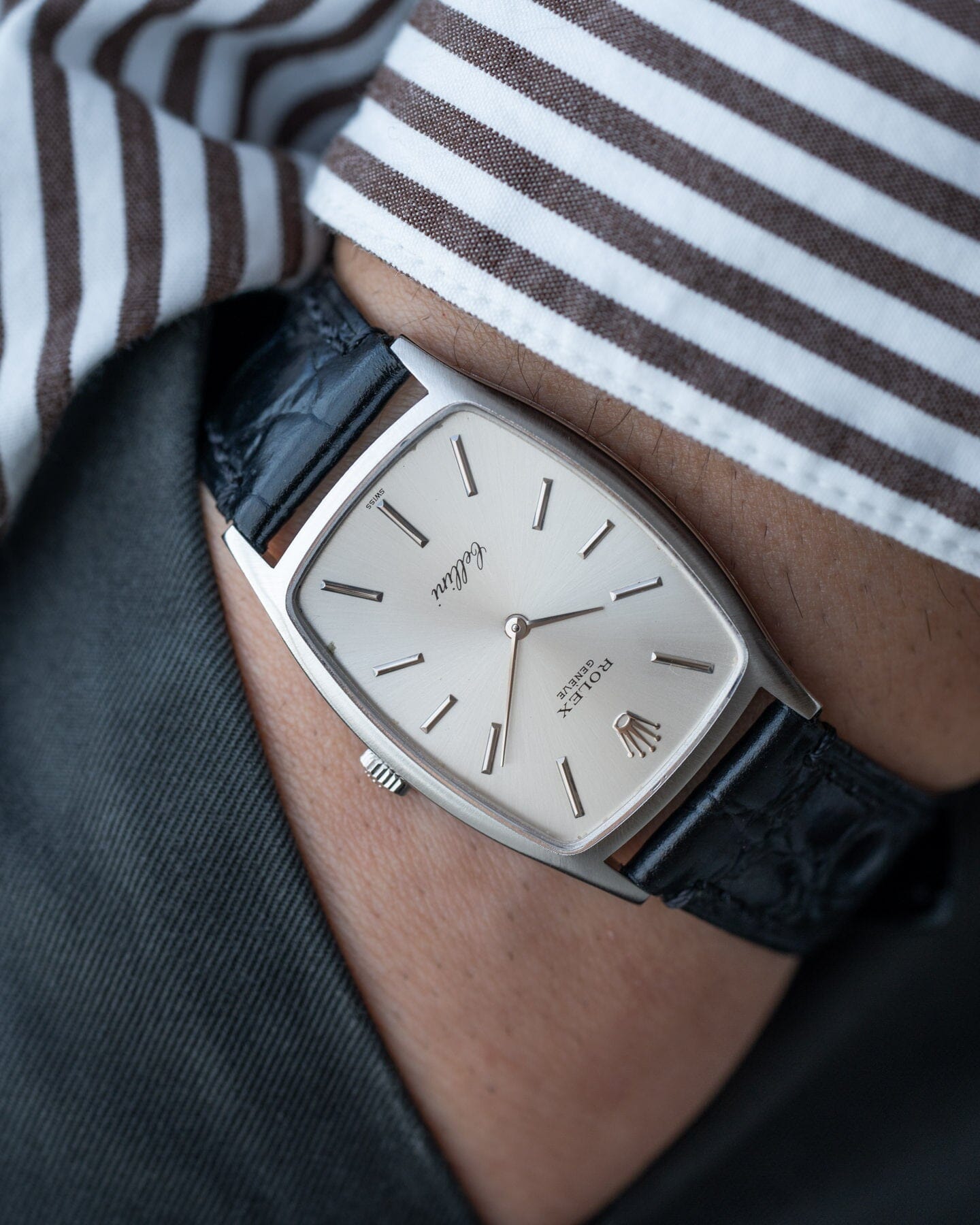 ロレックス チェリーニ 腕時計 時計 18金 K18ホワイトゴールド 3807 手巻き メンズ 1年保証 ROLEX
