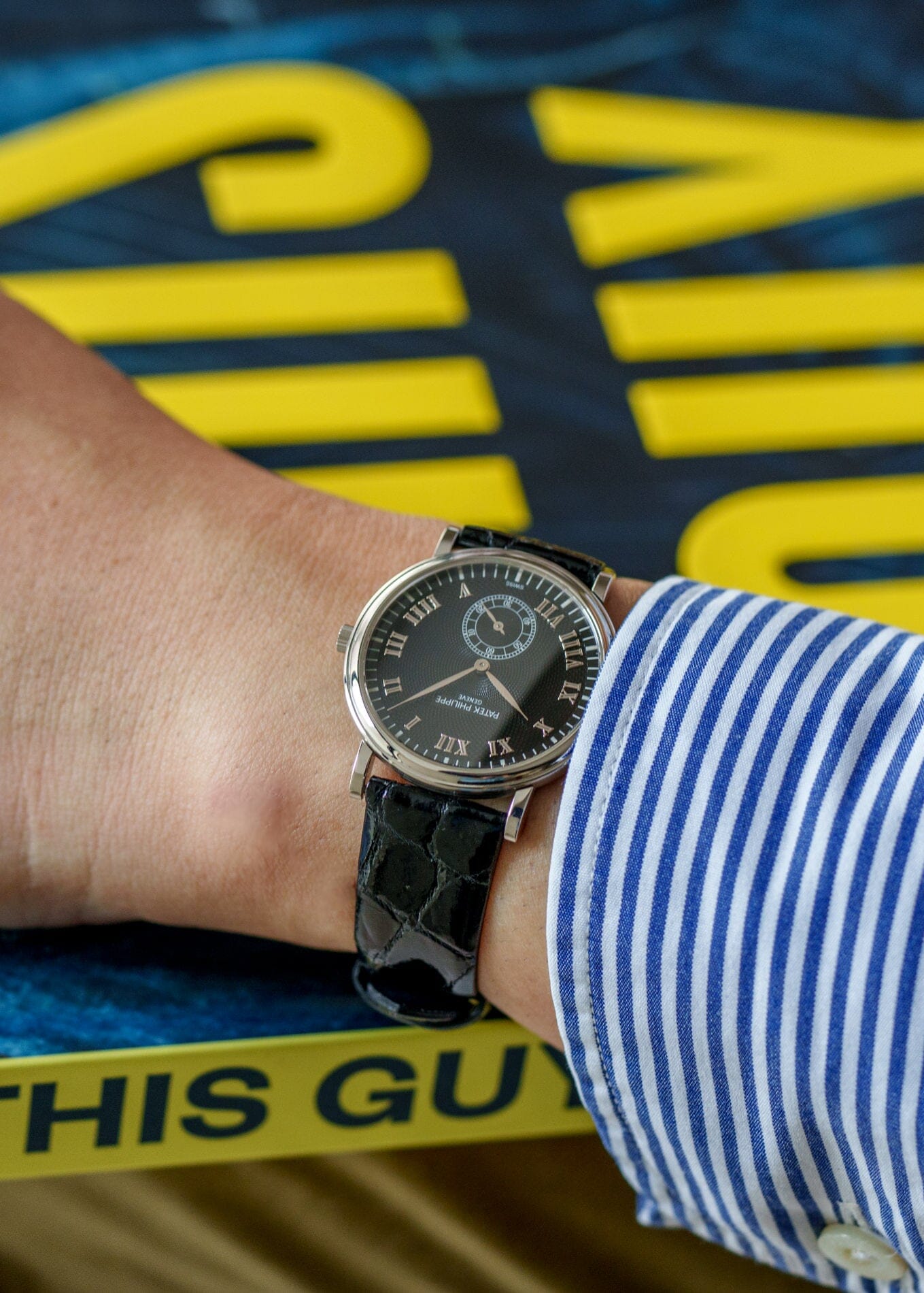 Patek Philippe カラトラバ 5022 PT ブラックギョーシェダイアル 保証書付き Watch PATEK PHILIPPE 