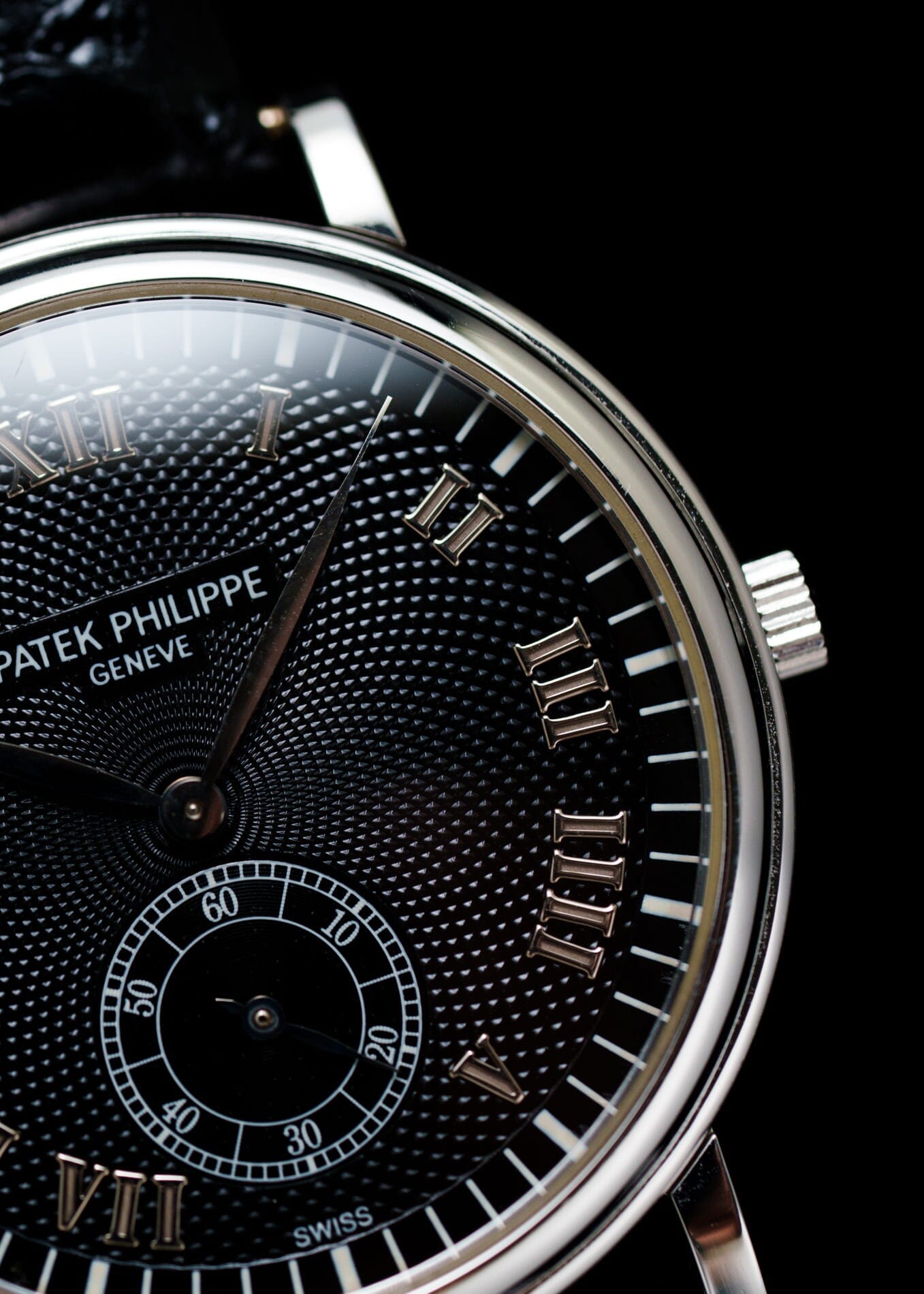 Patek Philippe カラトラバ 5022 PT ブラックギョーシェダイアル 保証書付き Watch PATEK PHILIPPE 