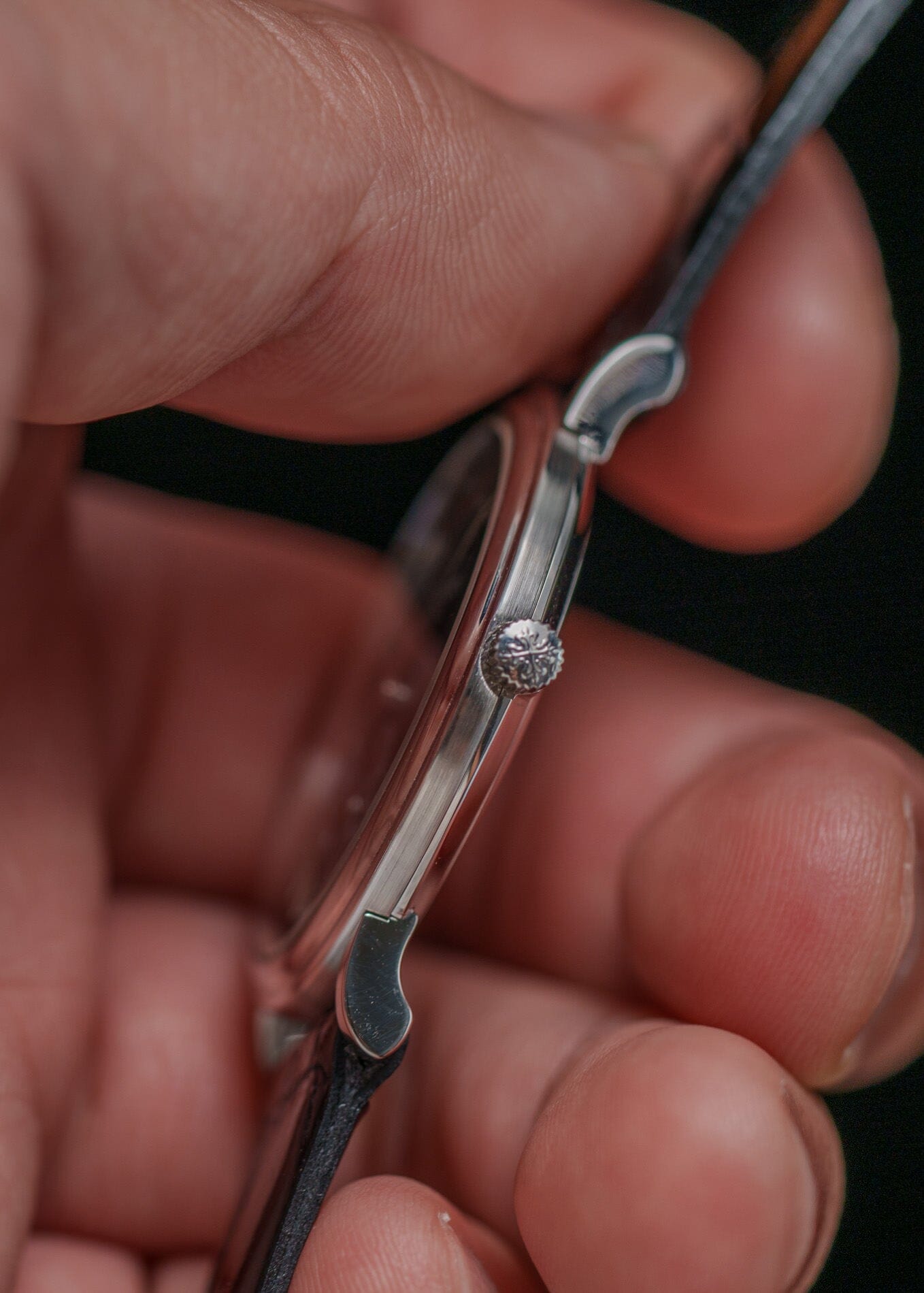 Patek Philippe カラトラバ 5022 PT ブラックギョーシェダイアル 保証書付き Watch PATEK PHILIPPE 