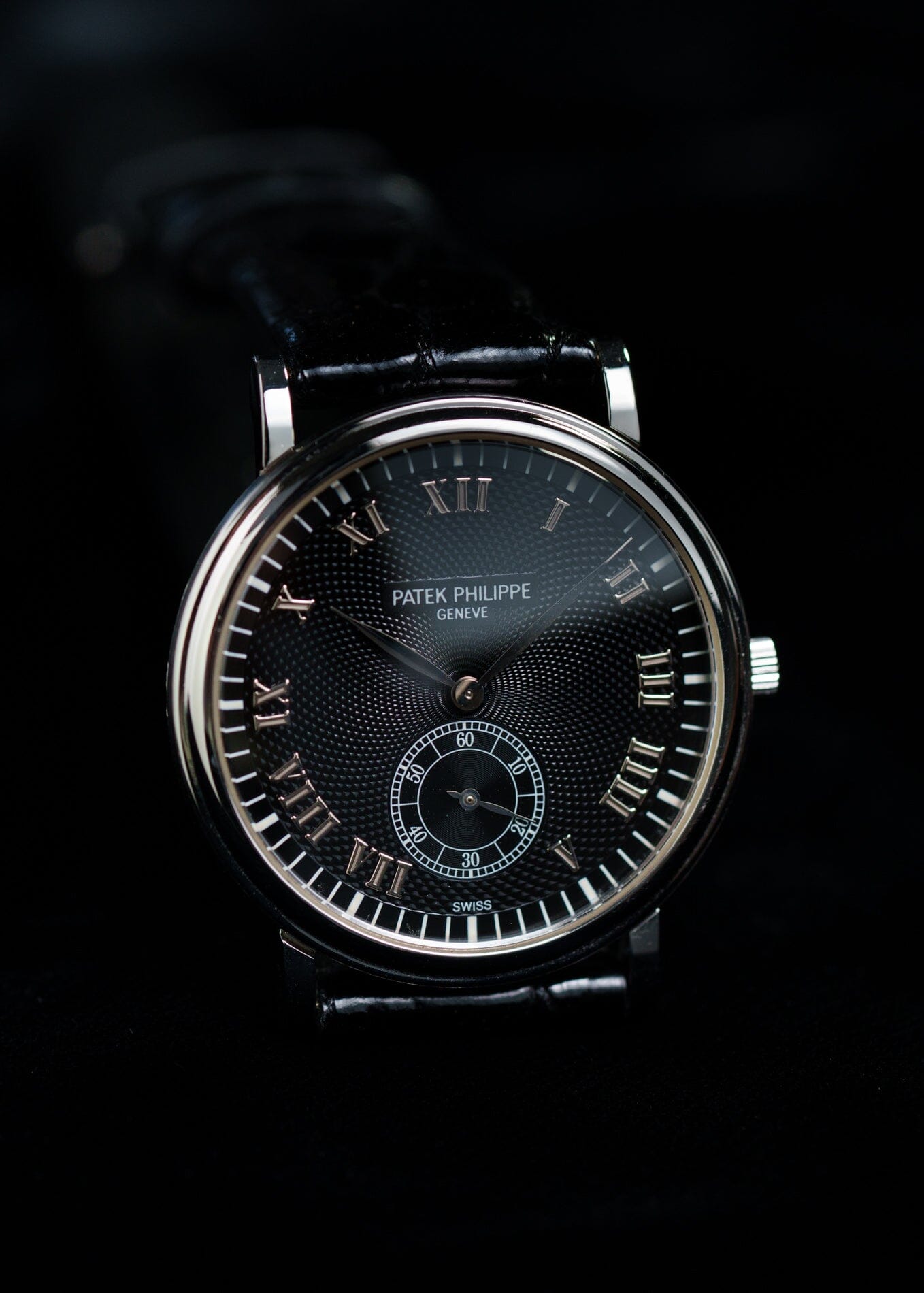 Patek Philippe カラトラバ 5022 PT ブラックギョーシェダイアル 保証書付き Watch PATEK PHILIPPE 