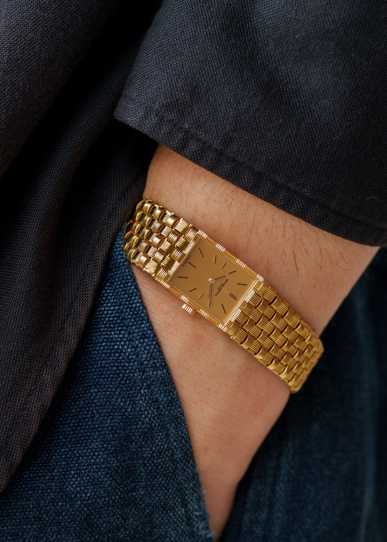 Vacheron Constantin メッシュドール YG シャンパンダイアル Watch VACHERON CONSTANTIN 